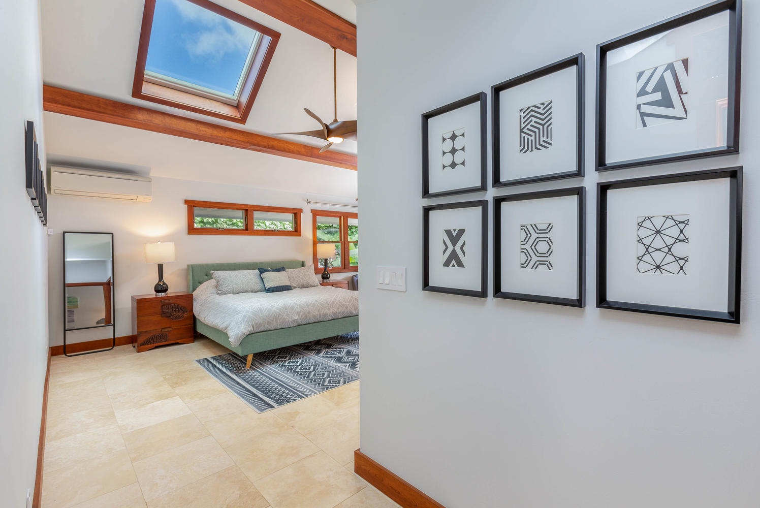 Princeville Vacation Rentals, Makana Lei - The primary bedroom has lovely natural light