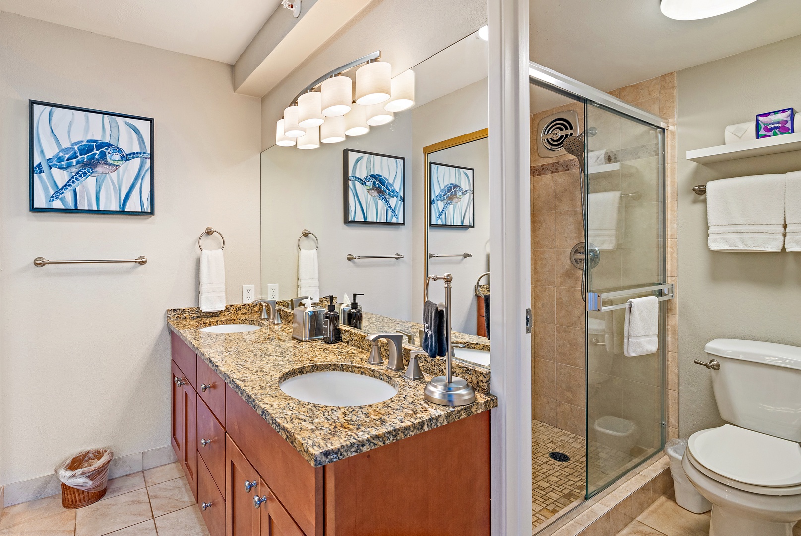 Lahaina Vacation Rentals, Royal Kahana 1010 - Royal Kahana 1010’s bathroom features a large vanity and plenty of storage space.