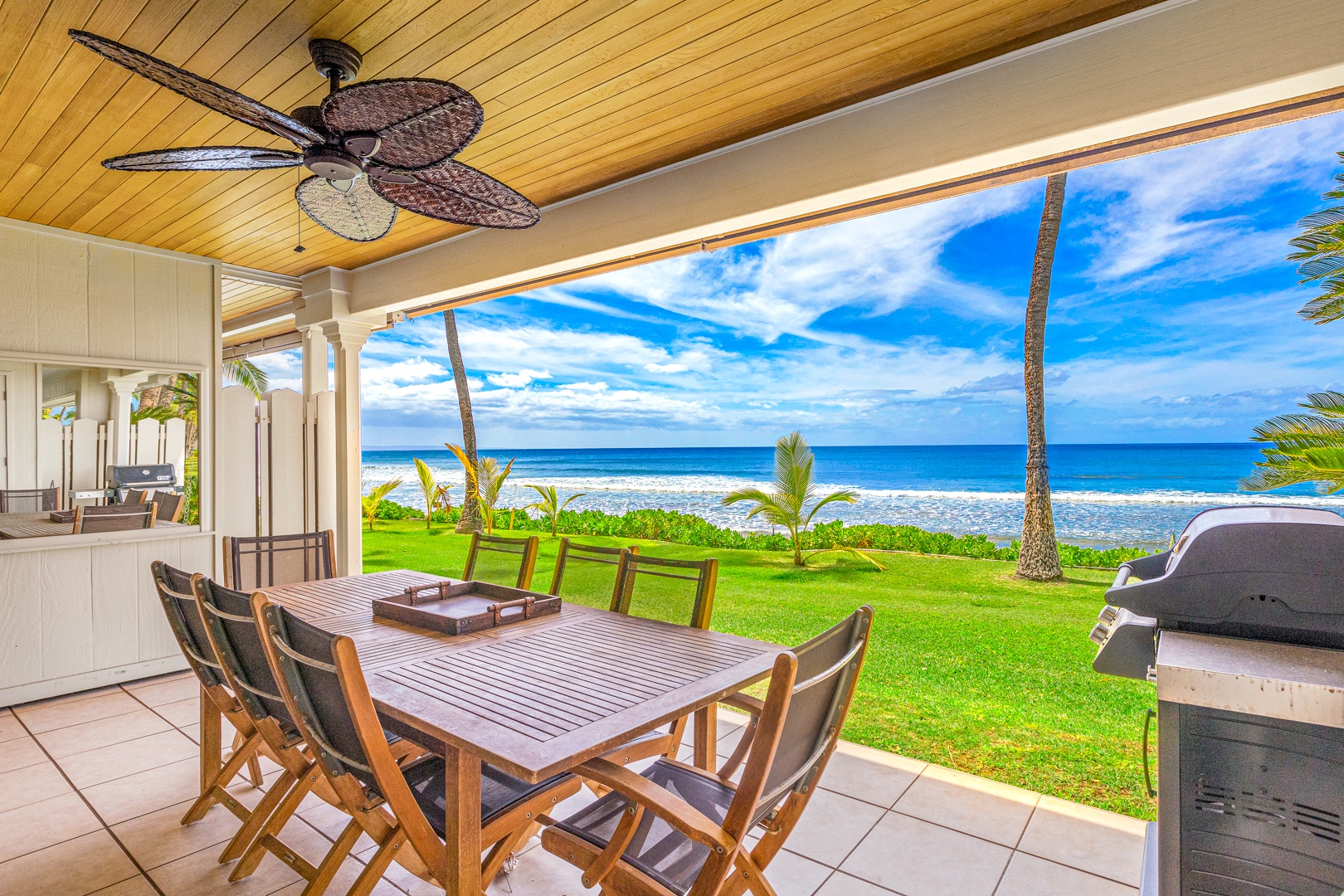Lahaina Vacation Rentals, Puamana 254-2 - Soak in island vibes and oceanfront views at Puamana 254-2’s serene coastal retreat.