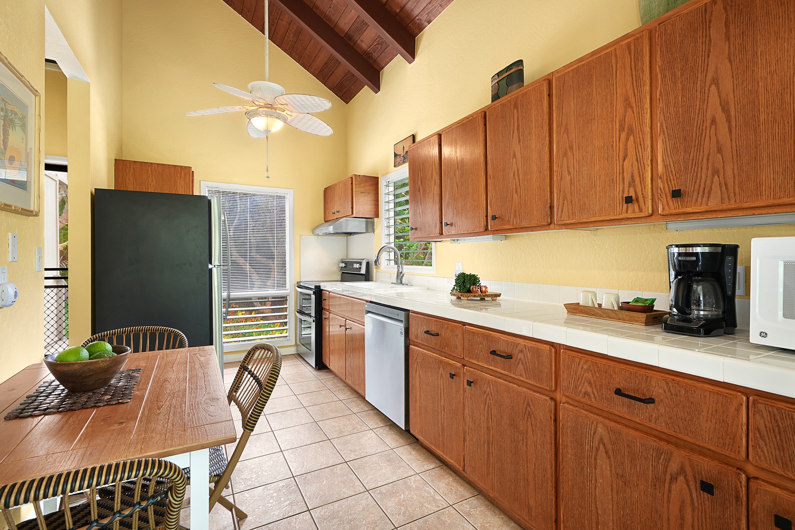 Koloa Vacation Rentals, Kauai Birdsong at Poipu Crater - The fully-stocked kitchen with wide counter spaces to make meal prepping a breeze.