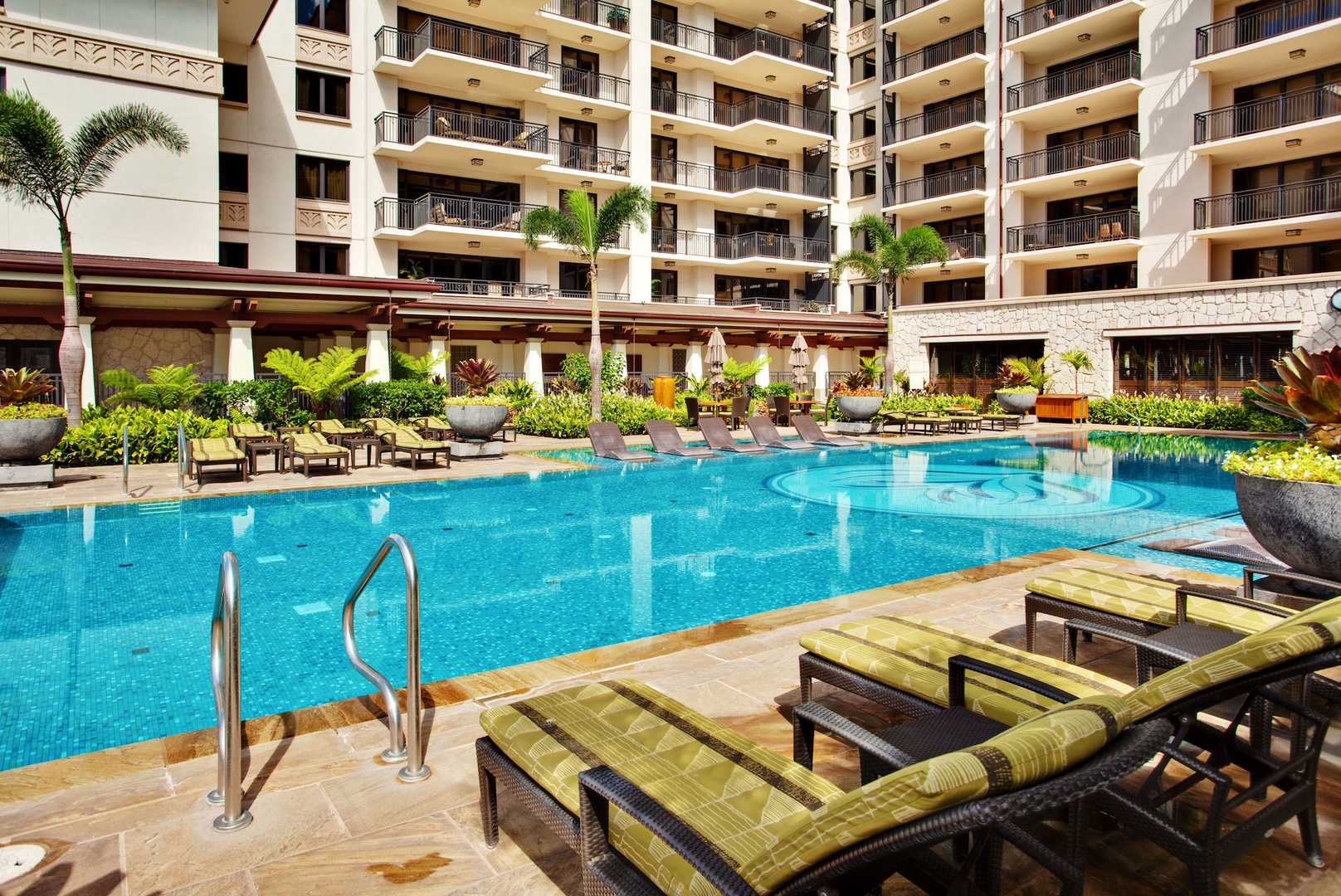 Kapolei Vacation Rentals, Ko Olina Beach Villa B604 - Take a dip in the pool with poolside lounges