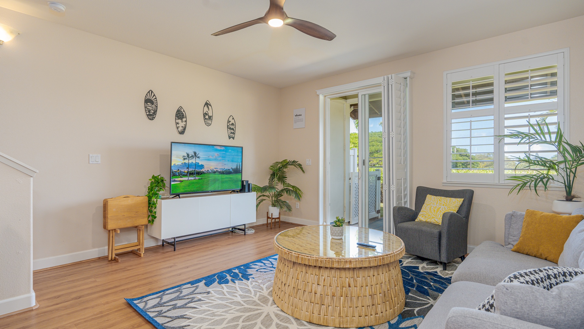 Kapolei Vacation Rentals, Hillside Villas 1496-2 - Relax with a book or movie night on the television.