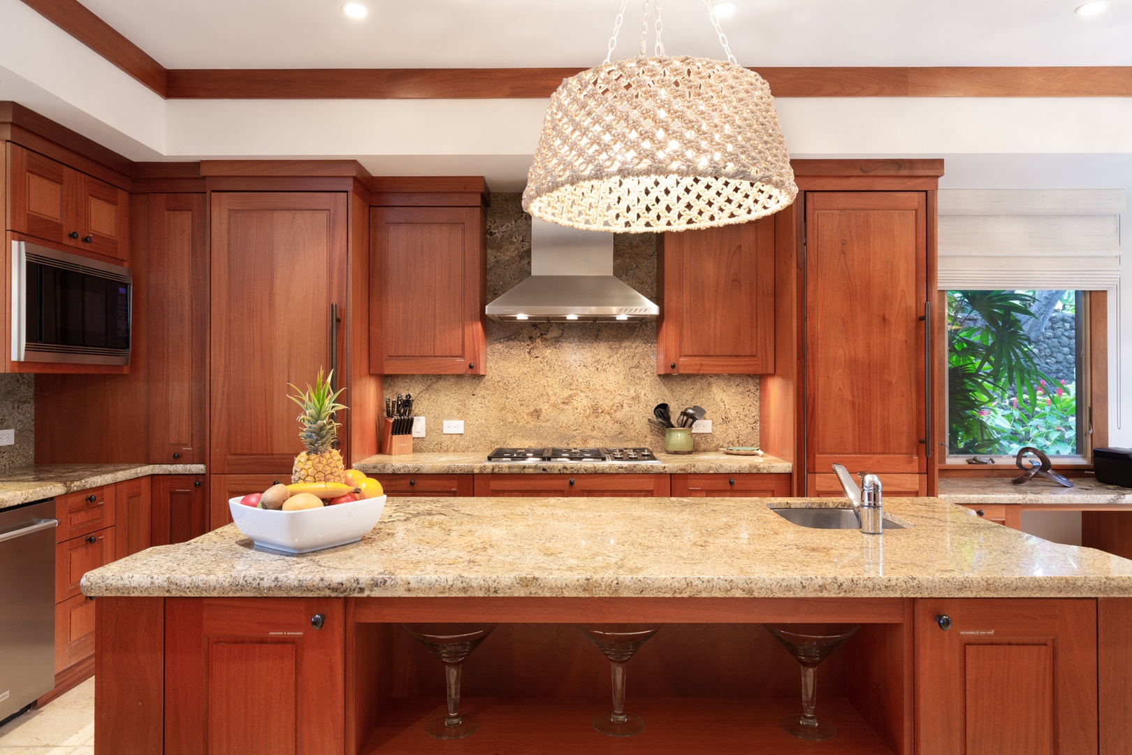 Kailua Kona Vacation Rentals, 4BD Hainoa Estate (102) at Hualalai Resort - Gleaming granite & a sizeable center island