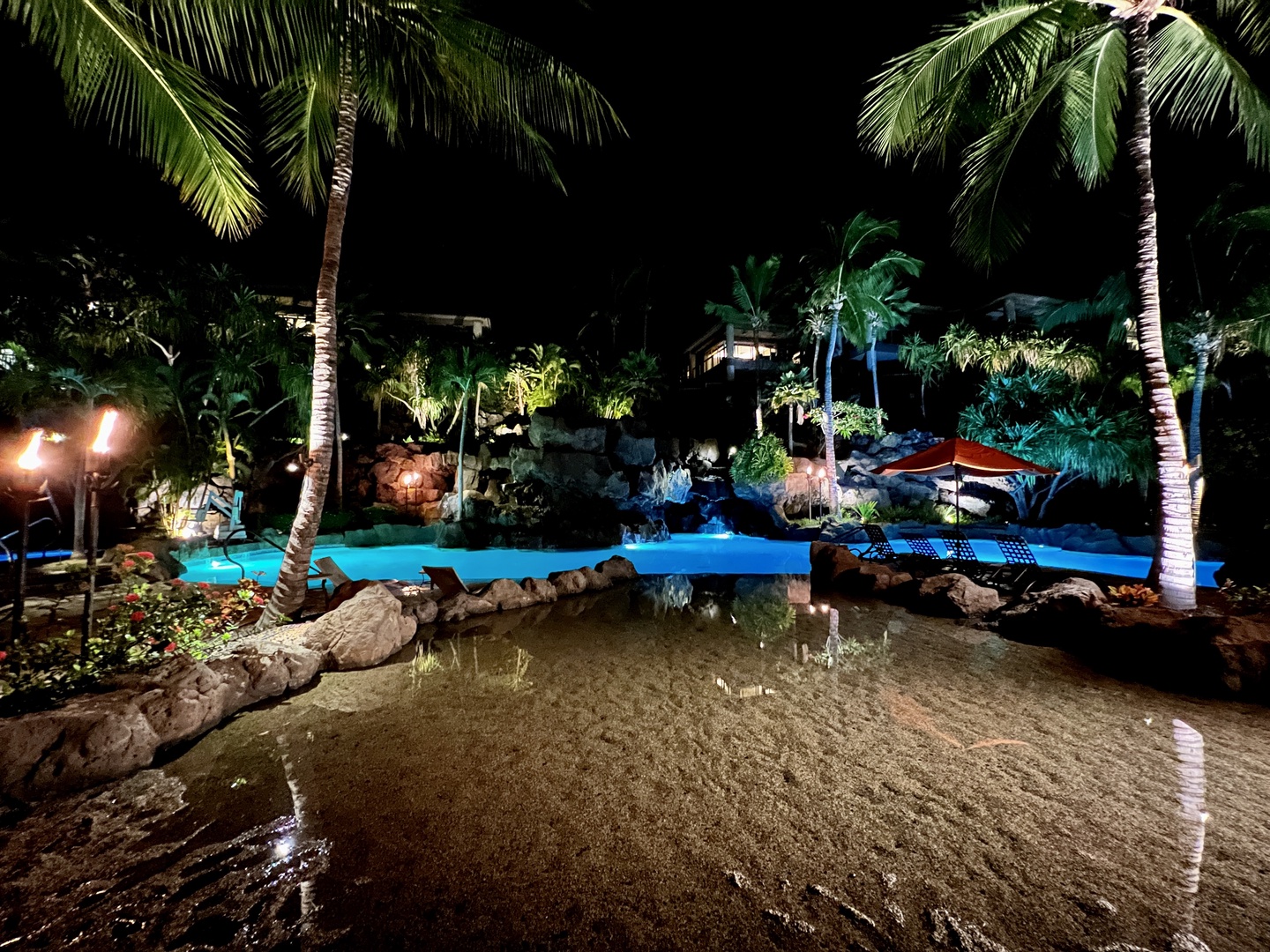 Wailea Vacation Rentals, Wailea Luxury Residence Hoolei 93-3 - Evenings by the pool is perfect for a night swim or a relaxed gathering.