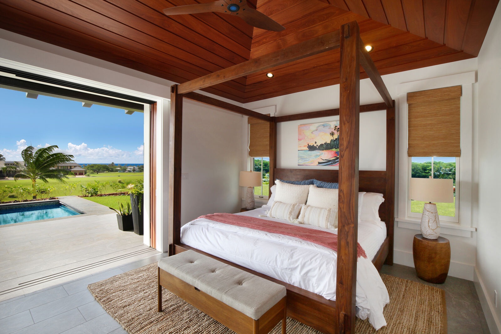 Koloa Vacation Rentals, Hale Kainani #6 E Komo Mai - Primary 2 bedroom opens to lanai with ocean views