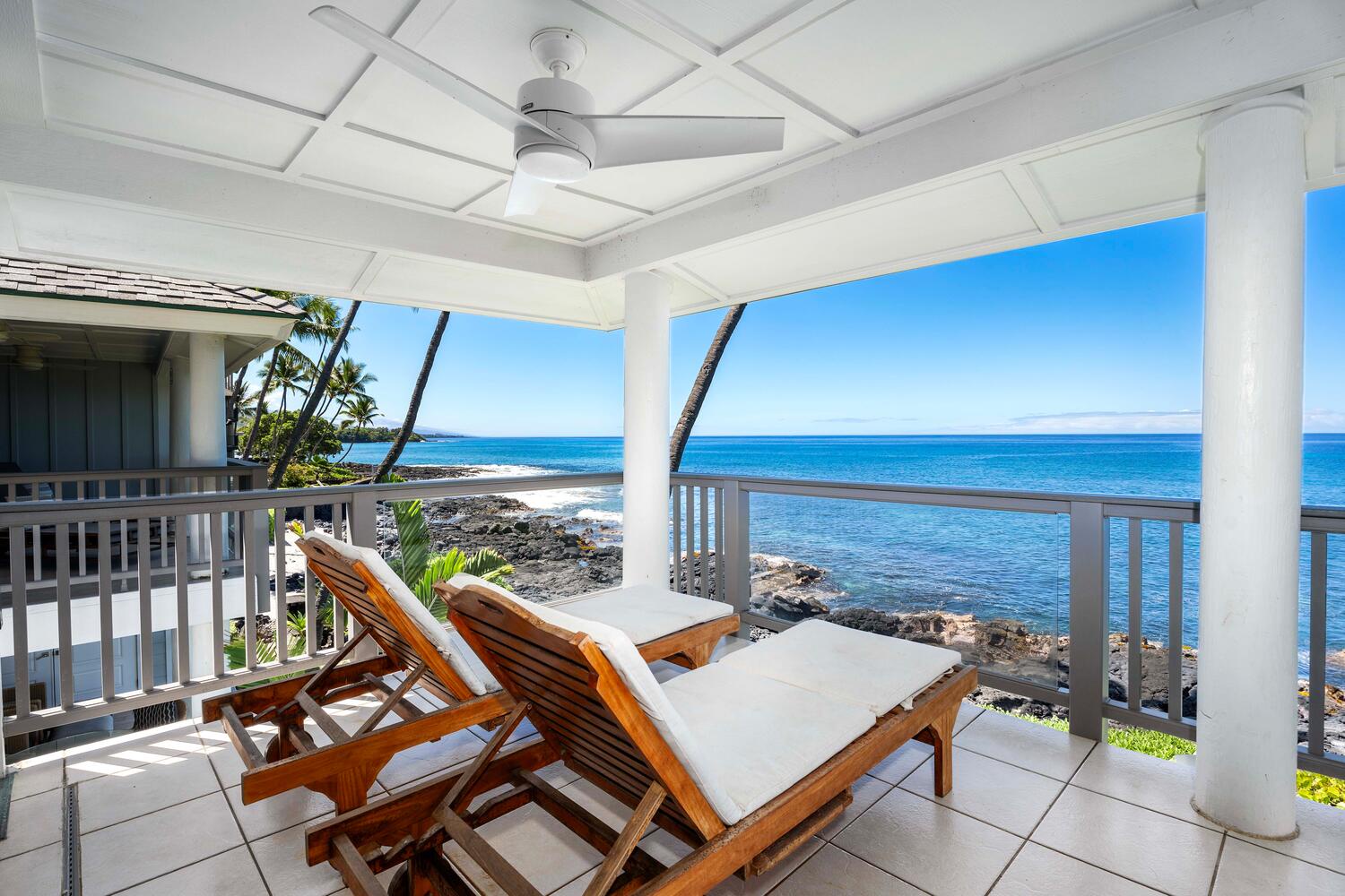 Kailua Kona Vacation Rentals, Hale Kai O'Kona #7 - This is the perfect spot to relax with the Pacific waves as a soundtrack.