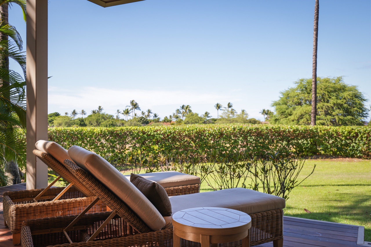 Kailua Kona Vacation Rentals, 3BD Ka'Ulu Villa (109A) at Hualalai Resort - Sit back and relax.