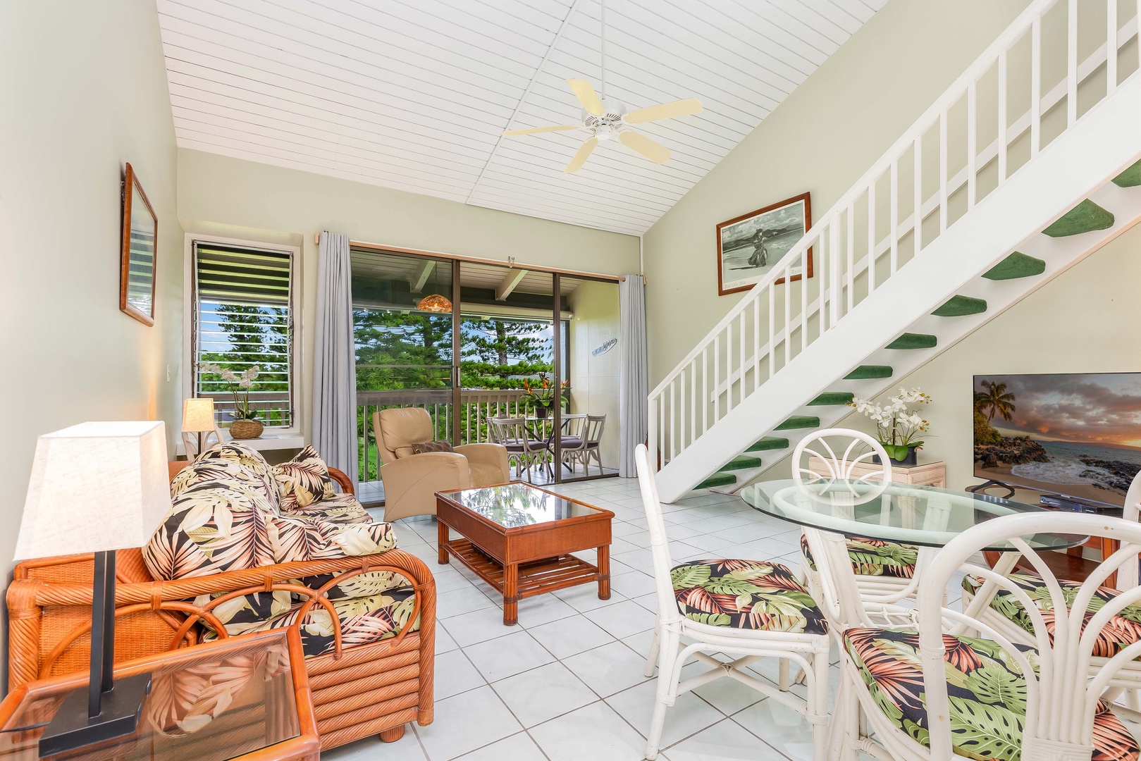 Kahuku Vacation Rentals, Ilima West Kuilima Estates #18 at Turtle Bay - Experience an open floor plan that seamlessly extends to the outdoor deck, merging the indoor elegance with the charm of the great outdoors.