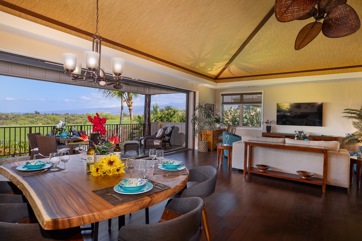 Kamuela Vacation Rentals, Mauna Lani KaMilo #311 - Dine with an expansive view
