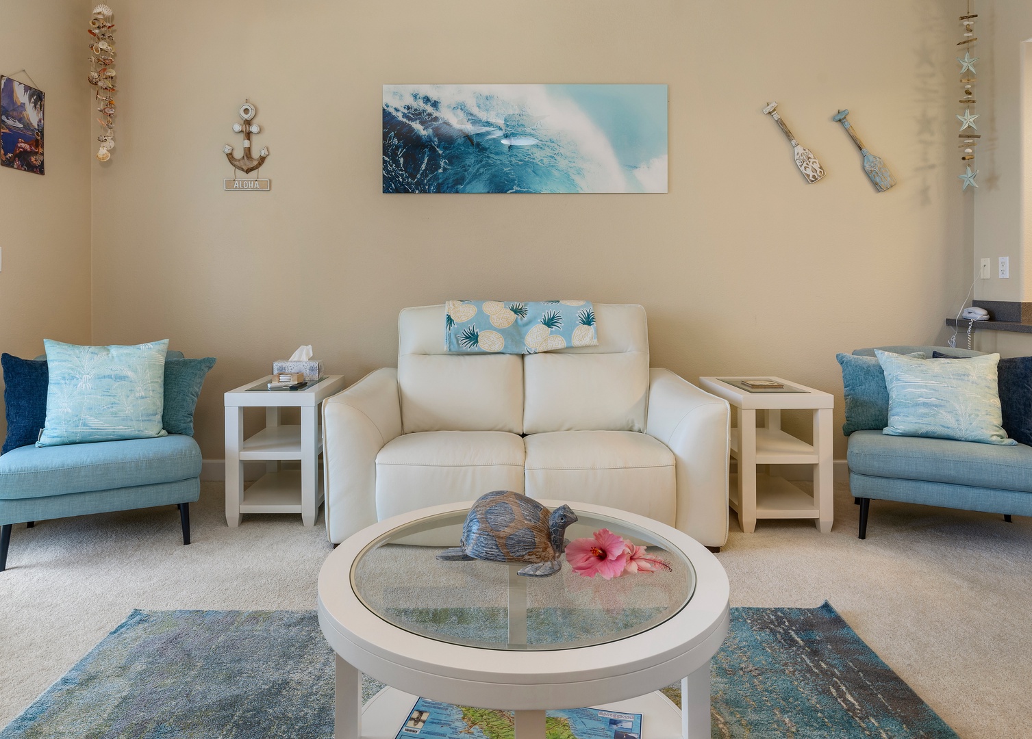 Kapolei Vacation Rentals, Hillside Villas 1498-3 - Relax on the comfy couch in the living area after a day out exploring.