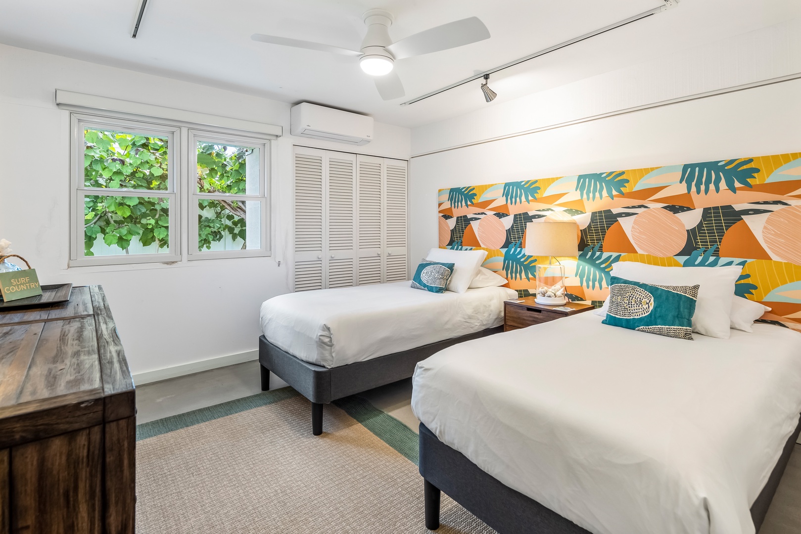 Kailua Vacation Rentals, Lokomaika'i Kailua - Bedroom 4- two twins convertible to a king with prior request.