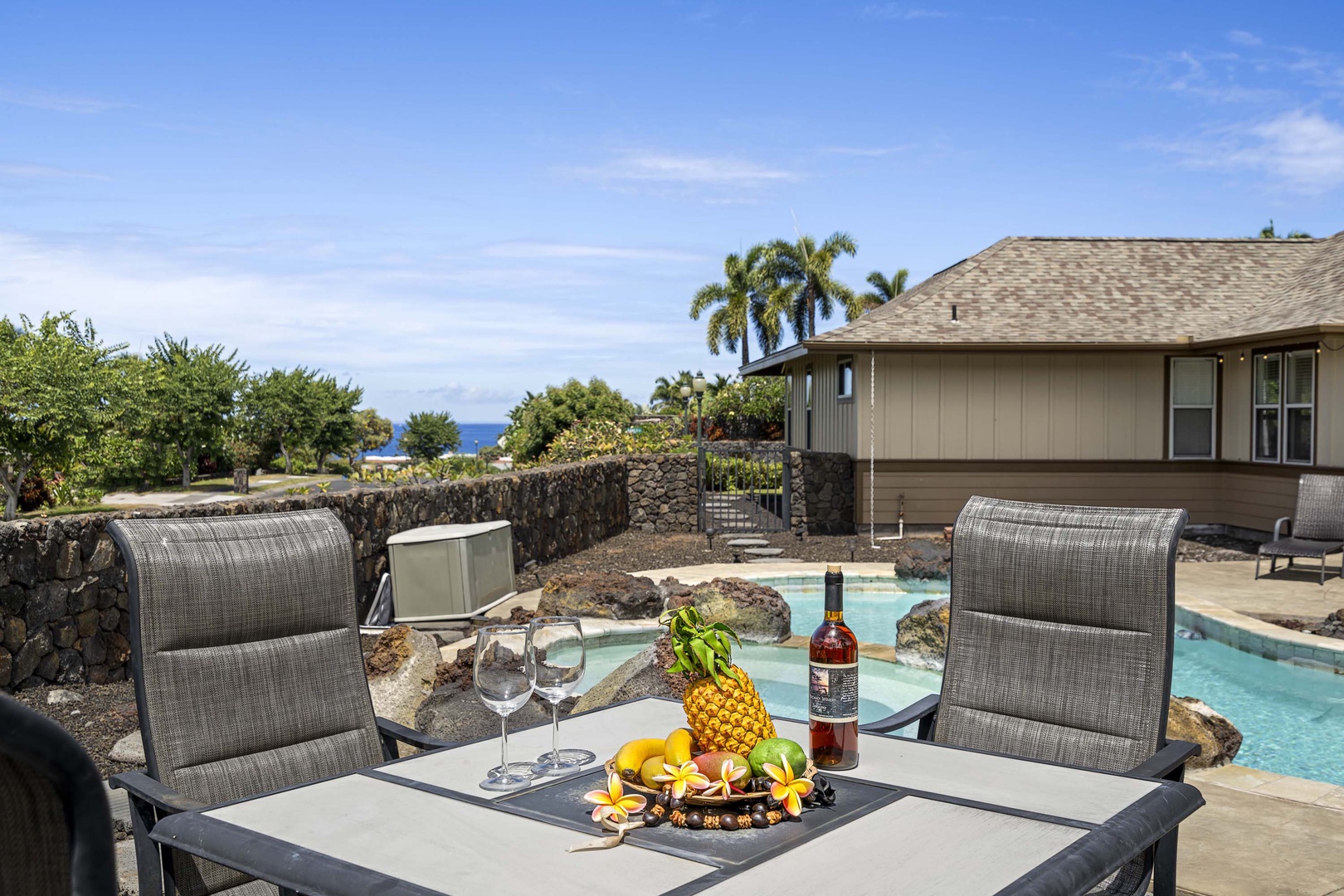 Kailua Kona Vacation Rentals, Kahakai Estates Hale - Relaxation, served poolside