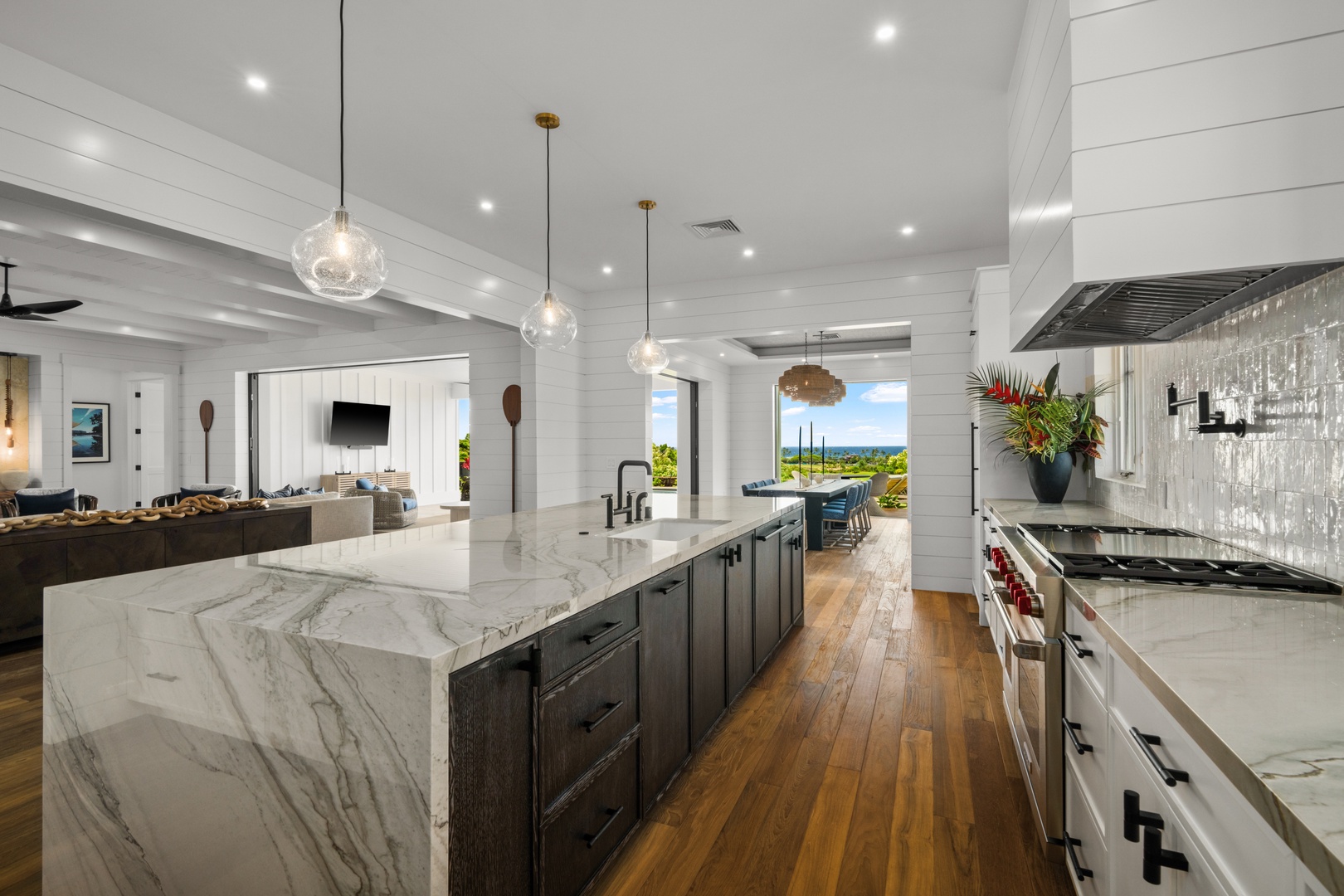 Koloa Vacation Rentals, Makani Kai - A waterfall-edge island long enough to lose track of how many are helping.