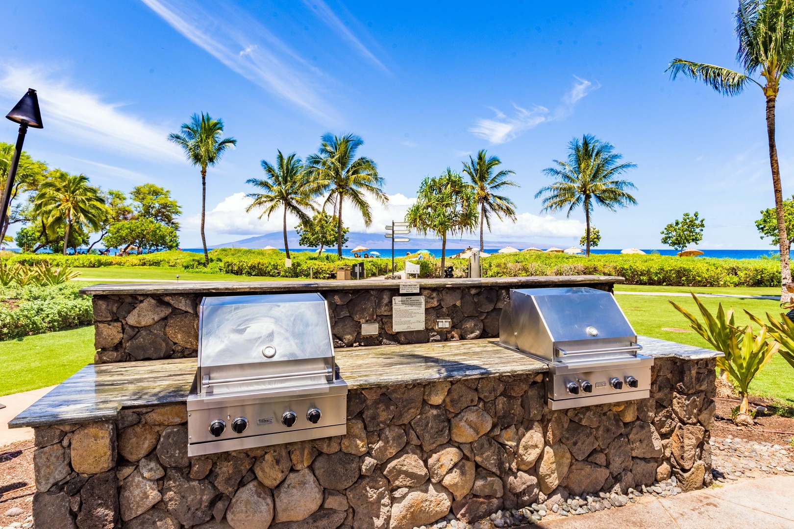 Lahaina Vacation Rentals, Honua Kai Konea 204 - Fire up the grill and enjoy a beachfront BBQ with stunning ocean views.