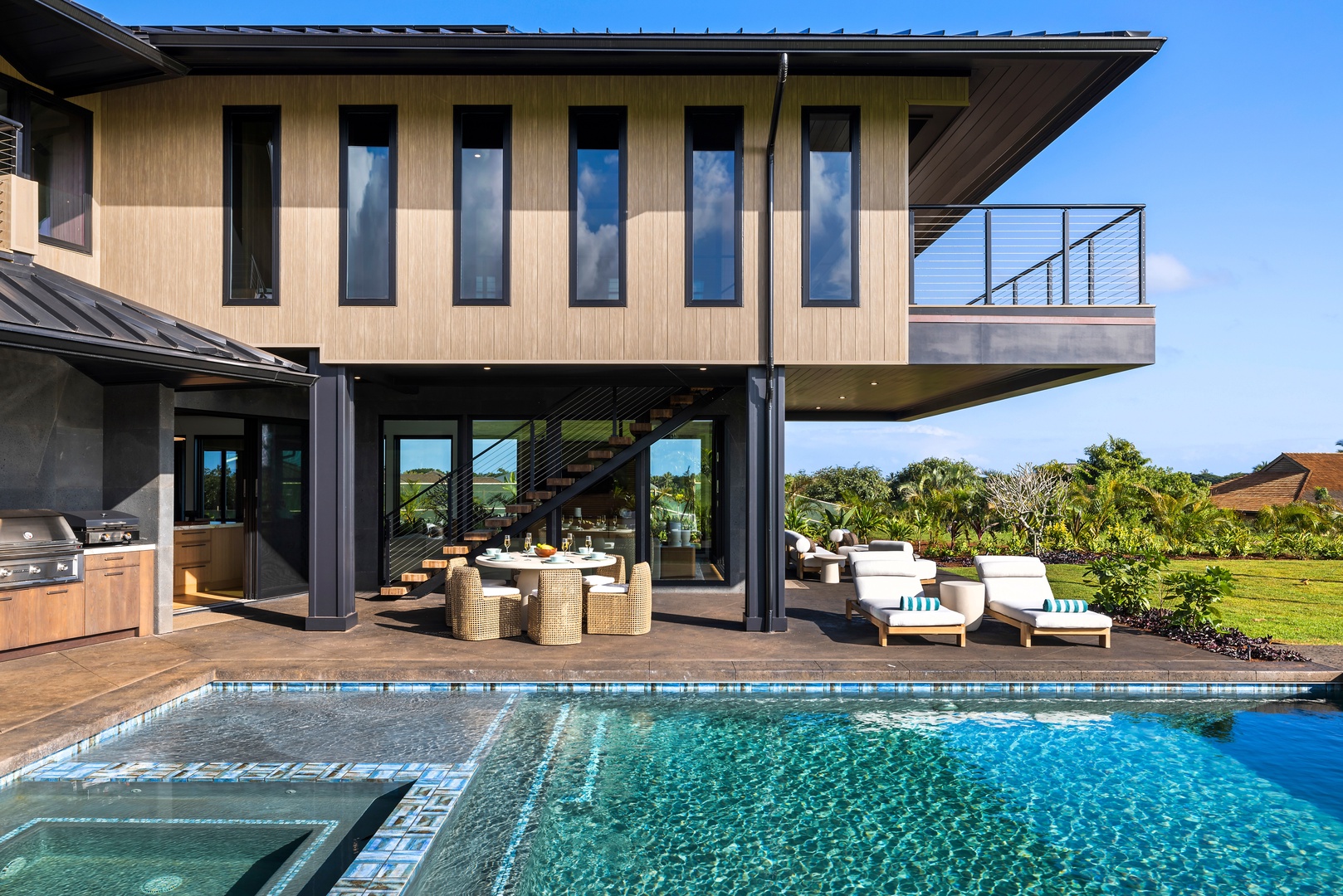 Koloa Vacation Rentals, Hale o ka Nene - Your personal resort-style pool and lounge areas create a vibrant setting for relaxation and connection.