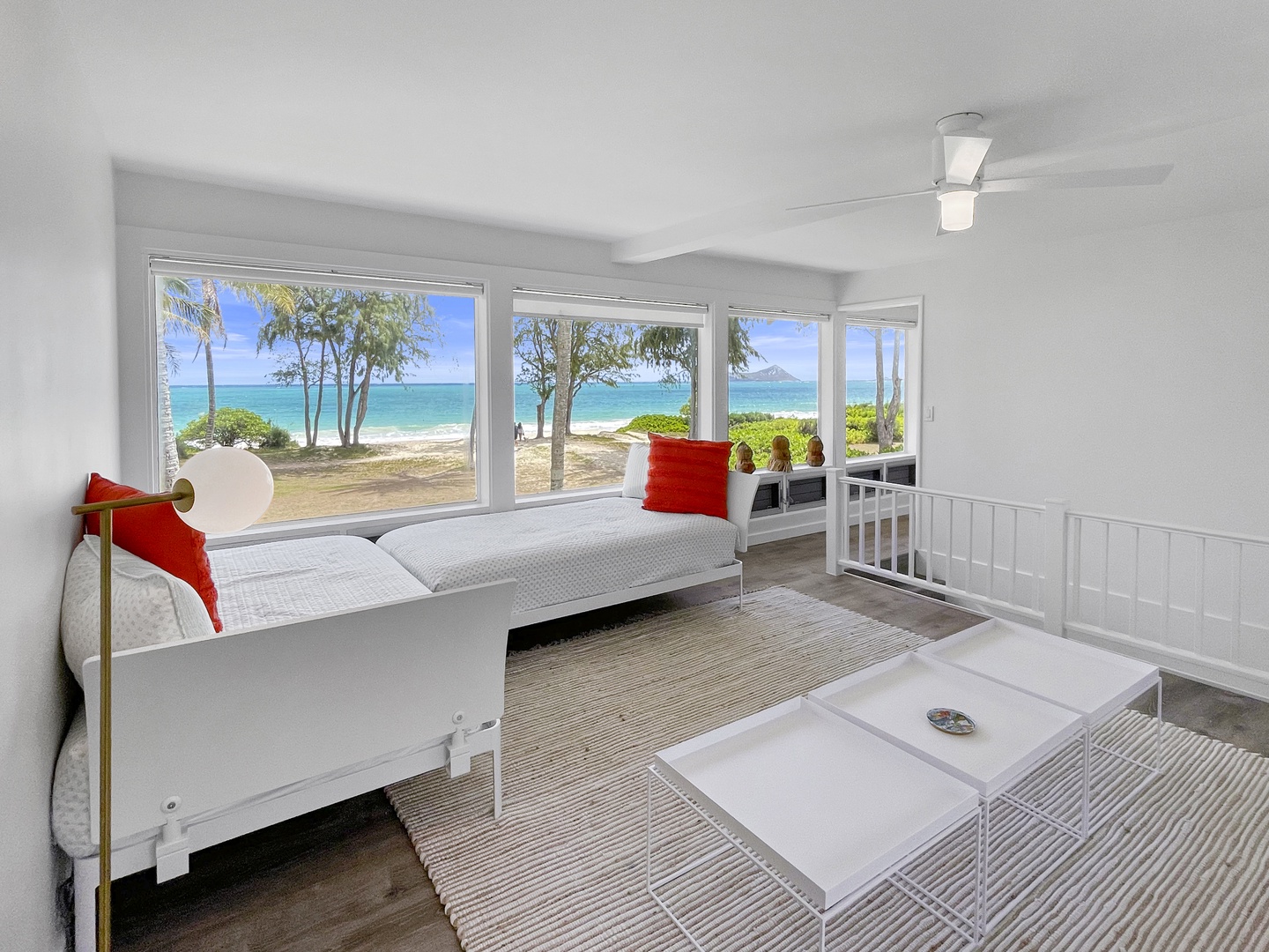 Waimanalo Vacation Rentals, Hale Waimanalo - Kids Heaven! 4 twin beds, half bath ensuite and amazing ocean views!