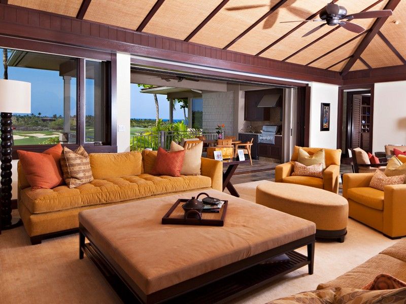 Kailua Kona Vacation Rentals, Wai'ulu Villa 115D - Oversized Great Room with Inviting Furnishings