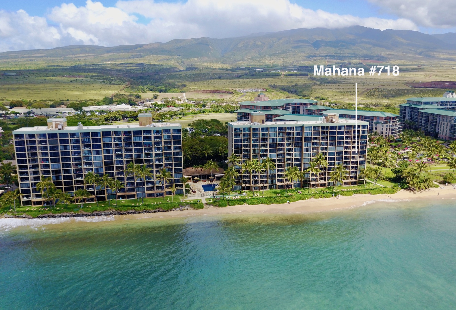 Lahaina Vacation Rentals, Mahana 718 - Mahana 718 Aerial