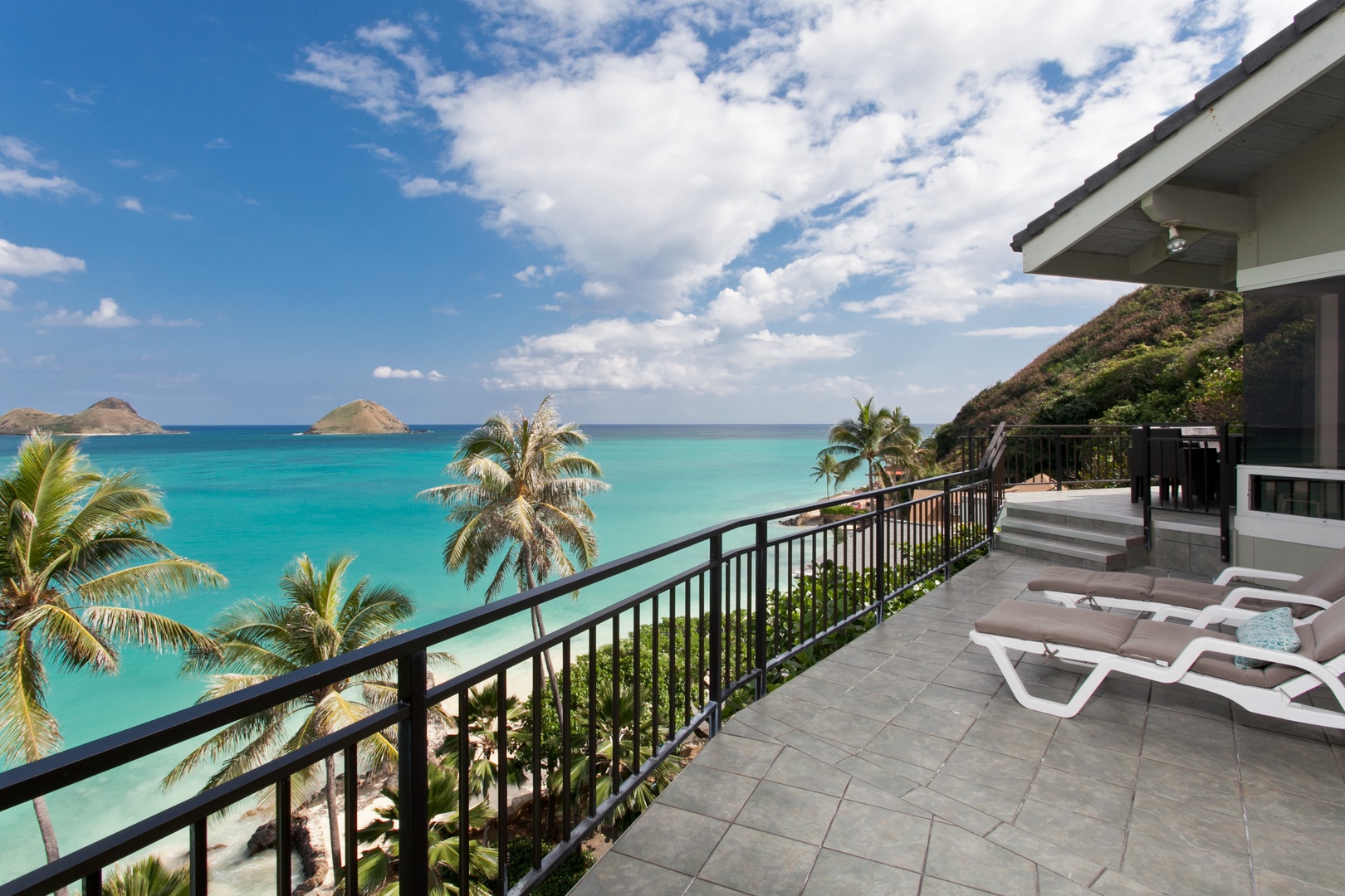 Kailua Vacation Rentals, Hale Kolea* - Serene views from the tropical balcony of Hale Kolea.