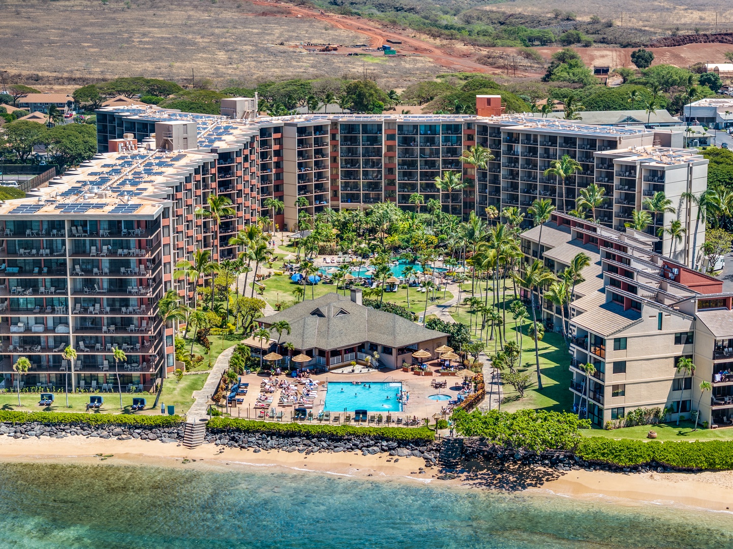 Lahaina Vacation Rentals, Kaanapali Shores 903 - Oceanfront view of Kaanapali Shores 903 resort with stunning Maui scenery.
