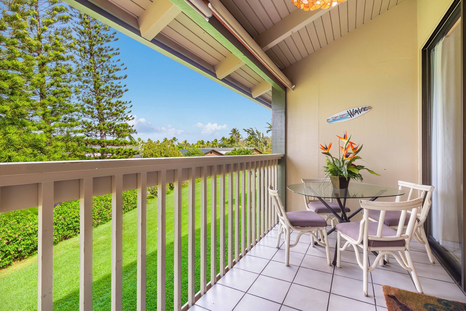 Kahuku Vacation Rentals, Ilima West Kuilima Estates #18 at Turtle Bay - Experience tranquility as you unwind on the spacious balcony, basking in the stunning vistas.