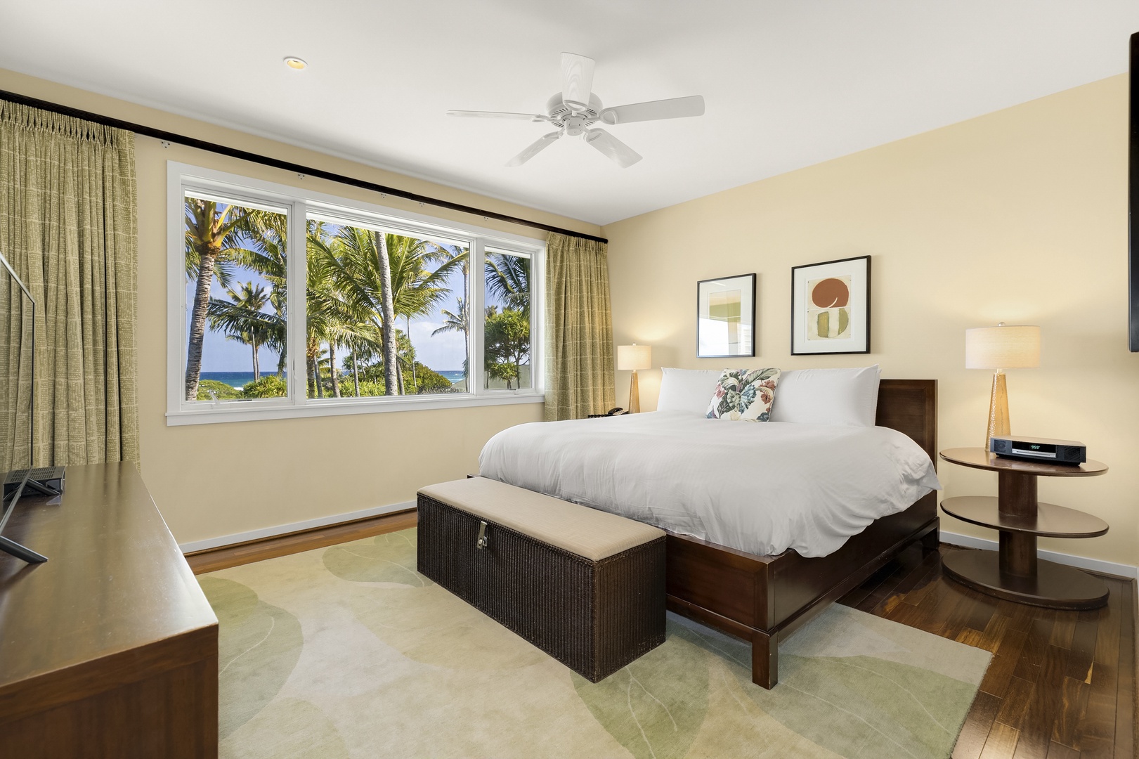 Kahuku Vacation Rentals, OFB Turtle Bay Villas 303 - Primary Bedroom with gorgeous views