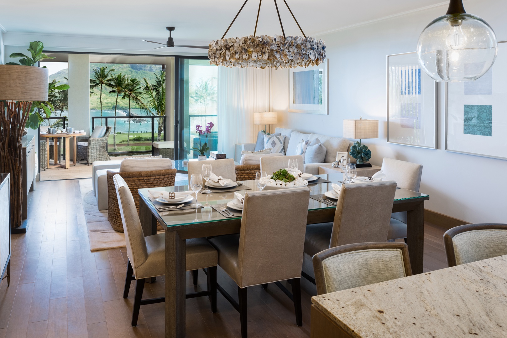 Lihue Vacation Rentals, Maliula at Hokuala 3BR Premiere* - Walls of sliding glass doors create a true Hawaiian indoor-outdoor living experience.