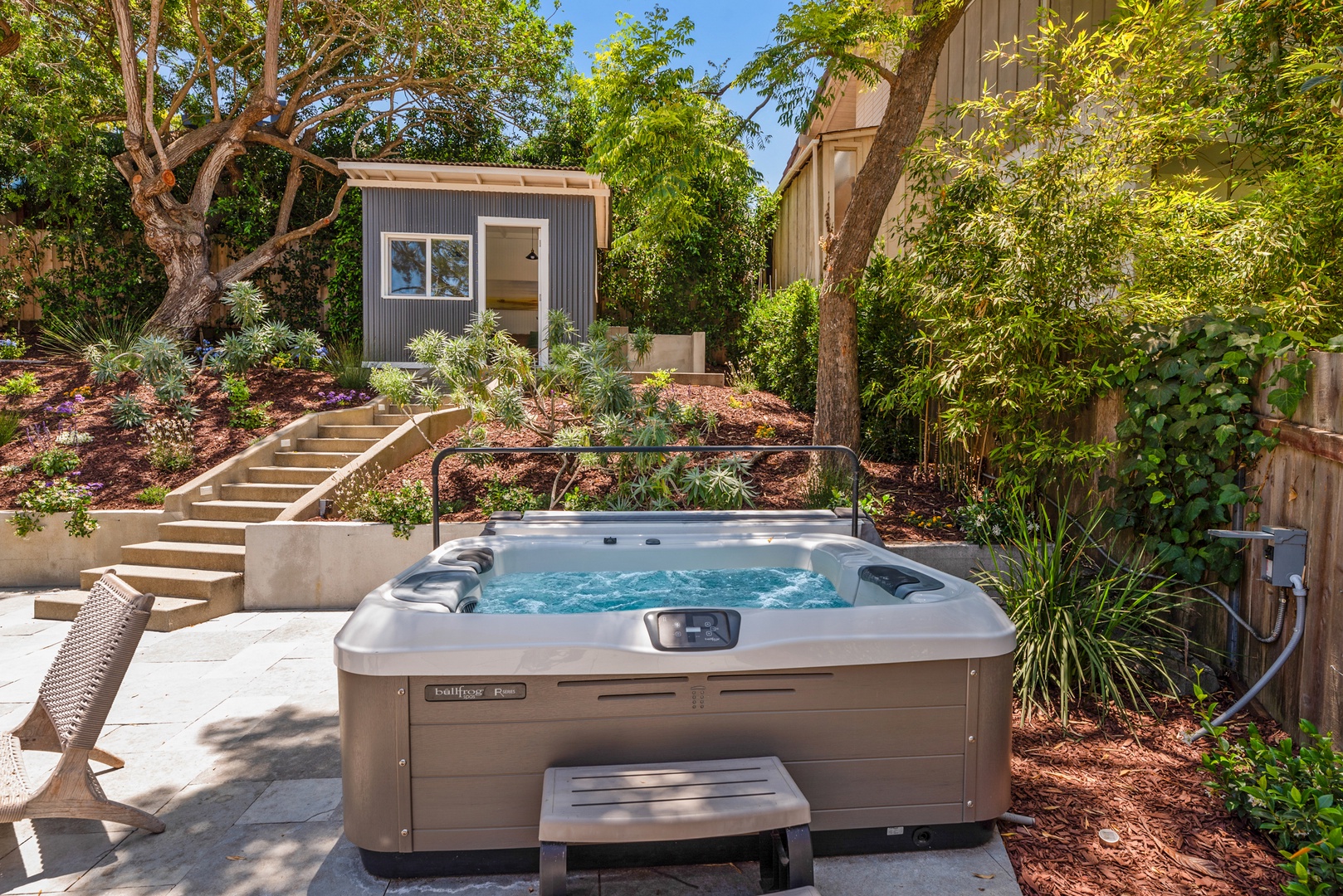 Del Mar Vacation Rentals, Del Mar Zuni Delight - Soak in the Hot Tub relaxing with the sound of birds singing