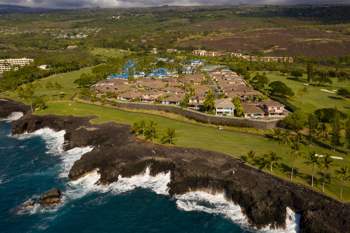 Kailua Kona Vacation Rentals, Holua Kai #32 - Aerial views of Holua Kai Oceanfront Community