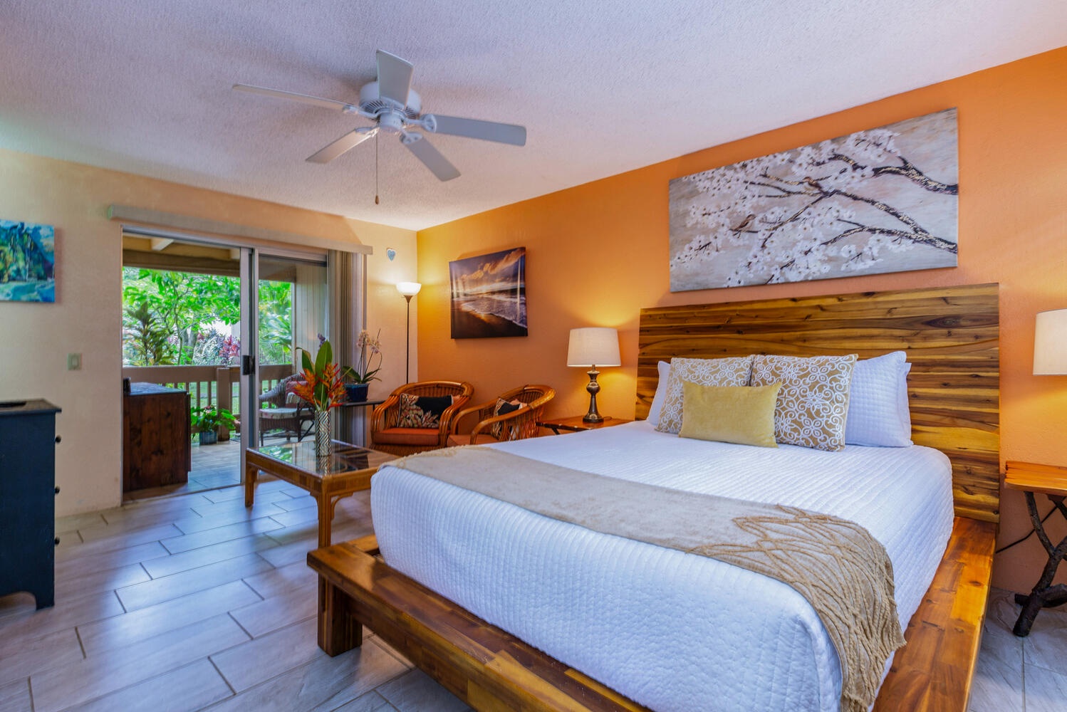 Princeville Vacation Rentals, Hideaway Haven Suite - Retreat to a suite that boasts its own cozy living area, offering the perfect blend of comfort and privacy for your relaxation.