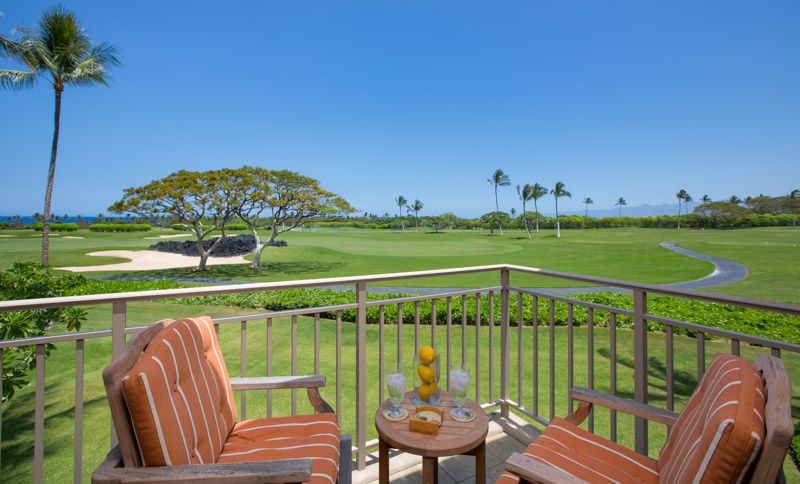 Kailua Kona Vacation Rentals, Fairways Villa 120A - Spectacular Golf and Ocean Views from the Great Room Lanai