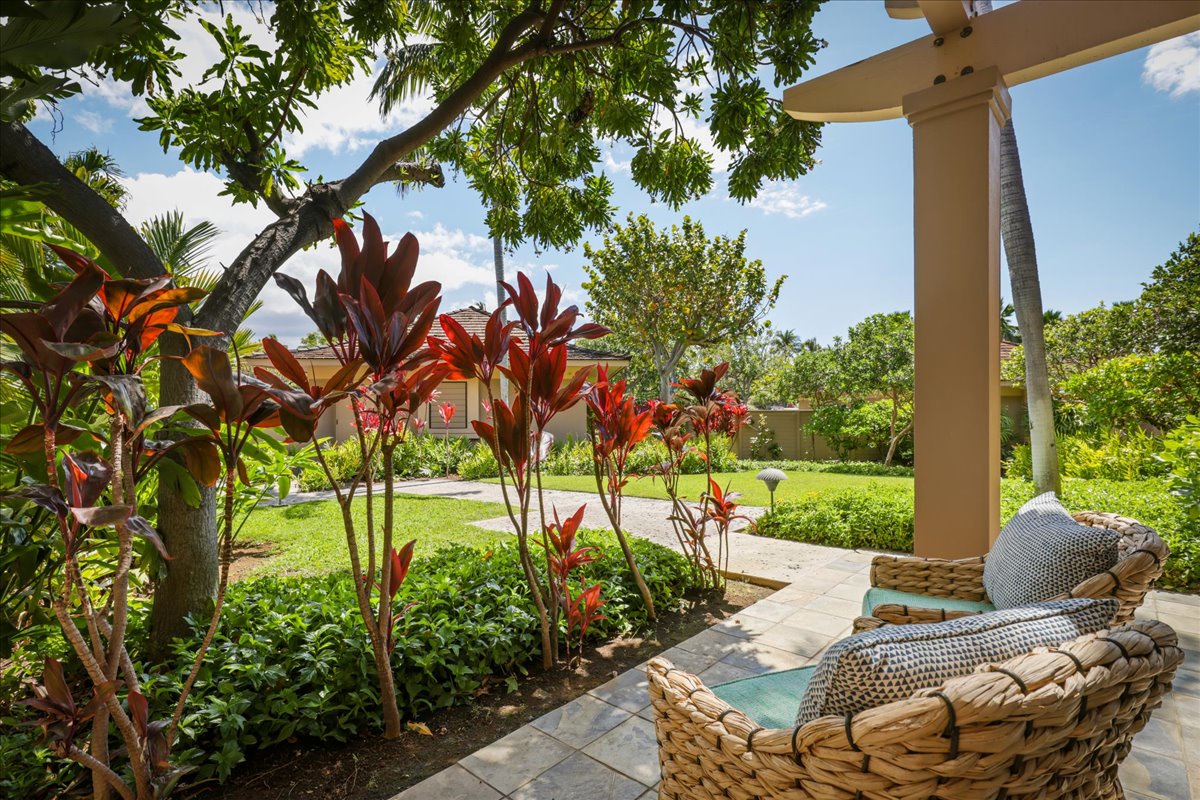 Kailua Kona Vacation Rentals, 2BD Fairways Villa (120C) at Four Seasons Resort at Hualalai - View from guest bedroom seating.