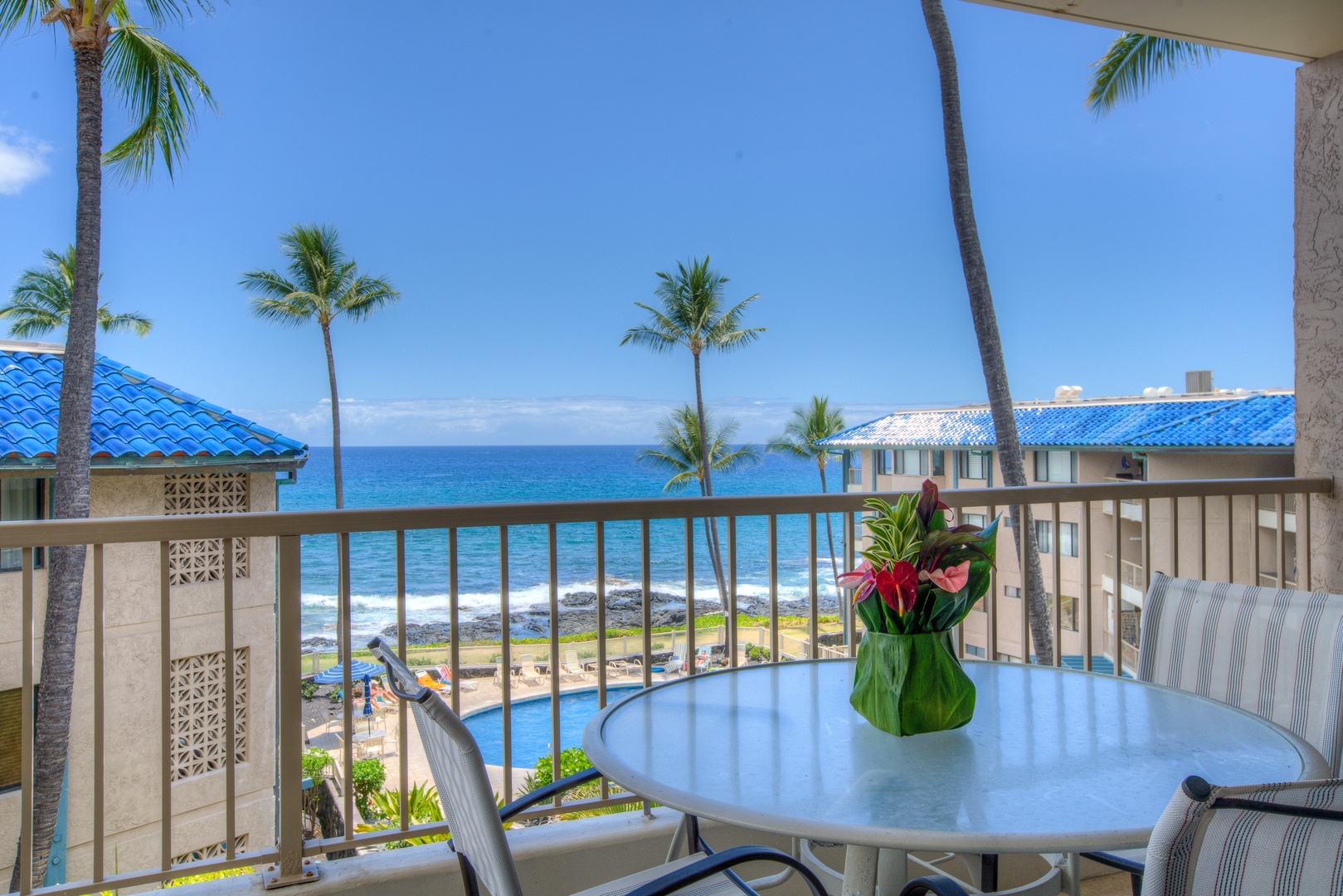 Kailua Kona Vacation Rentals, Kona Reef F11 - Soak up the natural beauty from the lanai