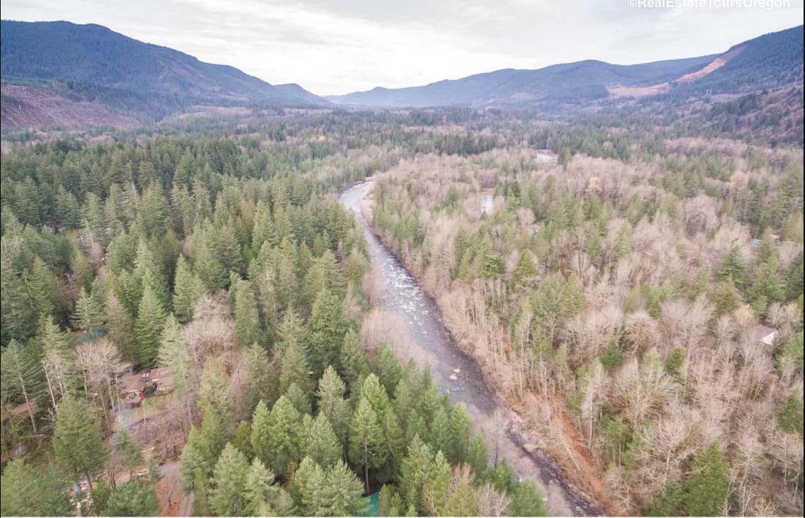 Brightwood Vacation Rentals, Springbrook Cabin - Overhead shot of the area