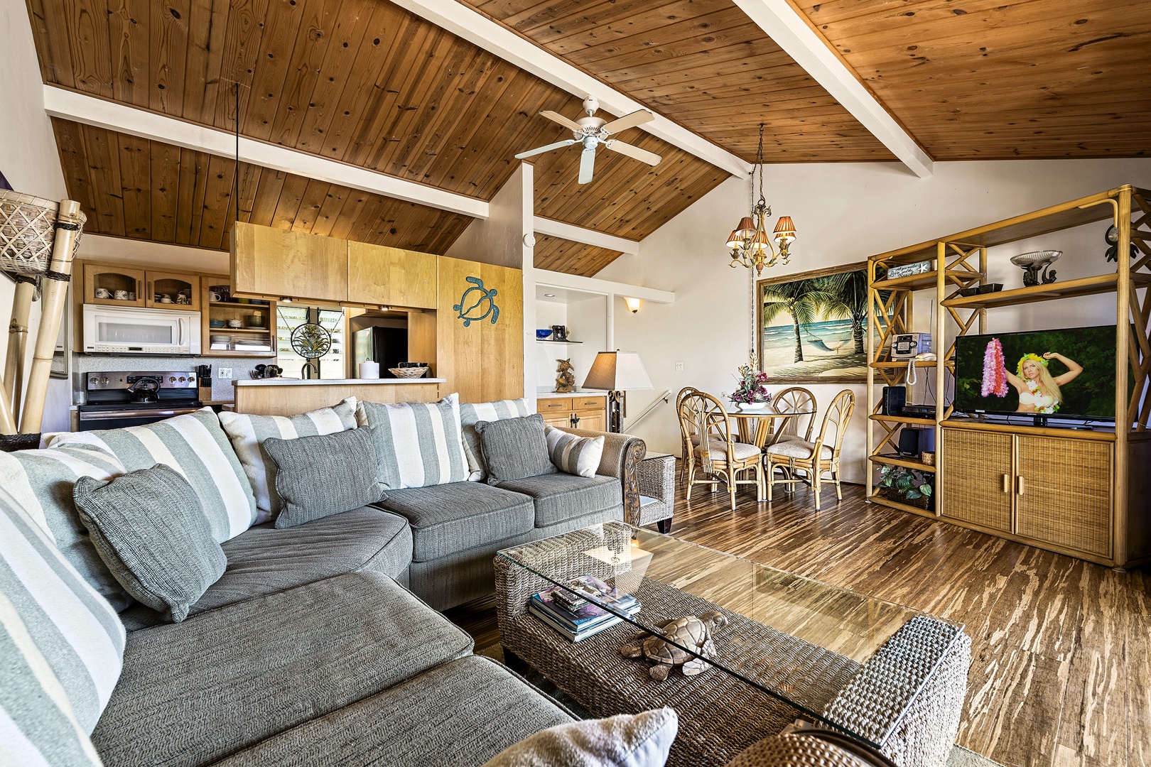 Kailua Kona Vacation Rentals, Keauhou Resort 125 - Ceiling fans keep the area cool along with ocean breezes