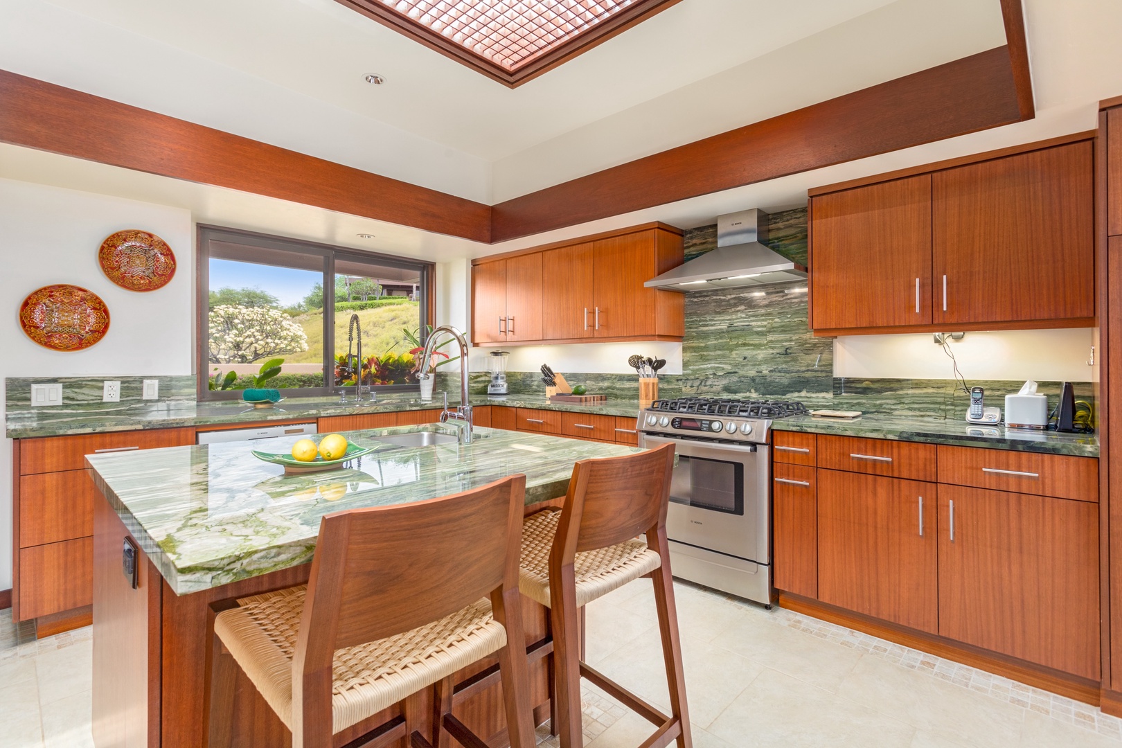 Kamuela Vacation Rentals, OFB 3BD Villas (39) at Mauna Kea Resort - Elegant custom cabinetry highlights this chef's dream kitchen!