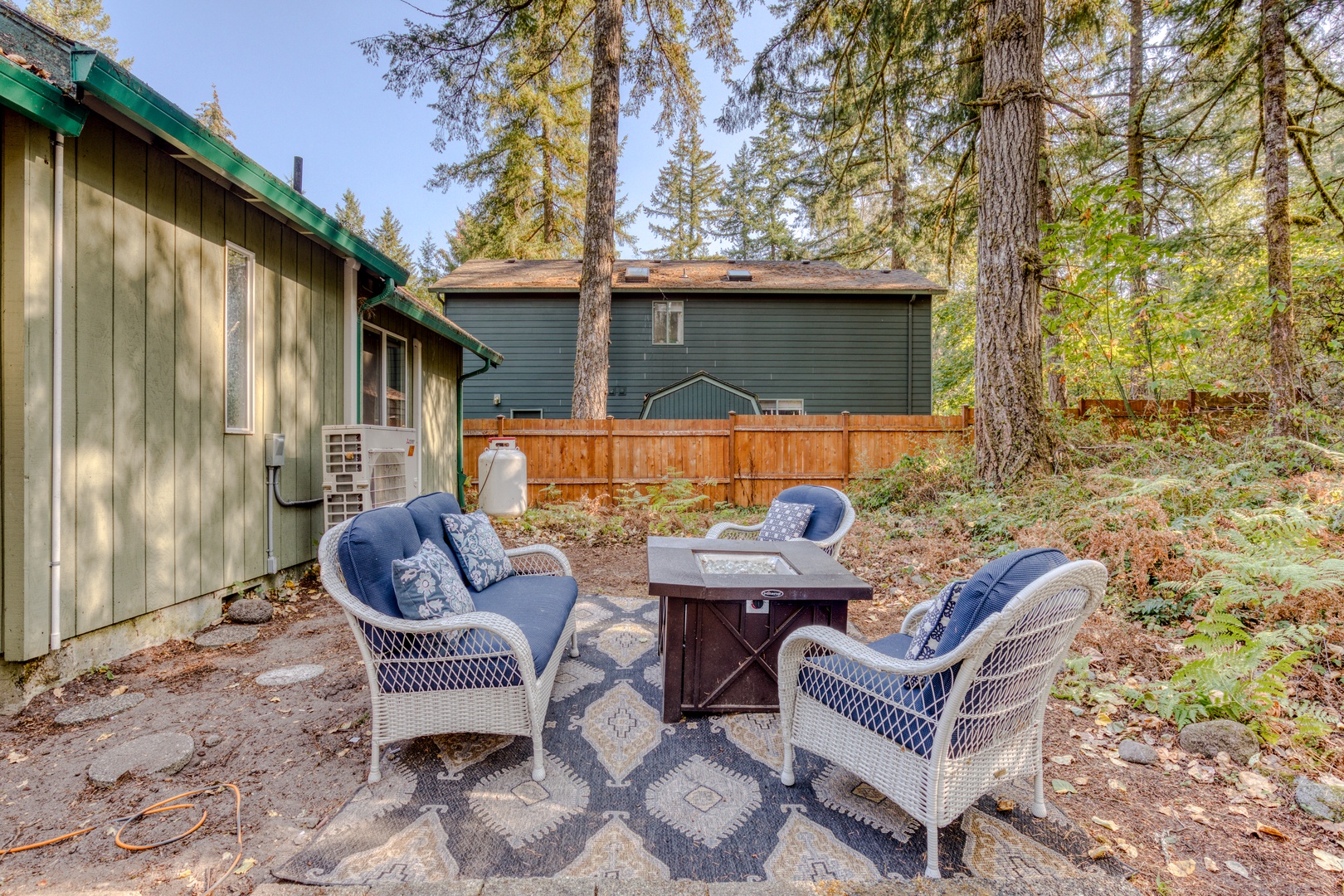 Brightwood Vacation Rentals, Riverside Retreat - Bundle up and warm up by the fire pit