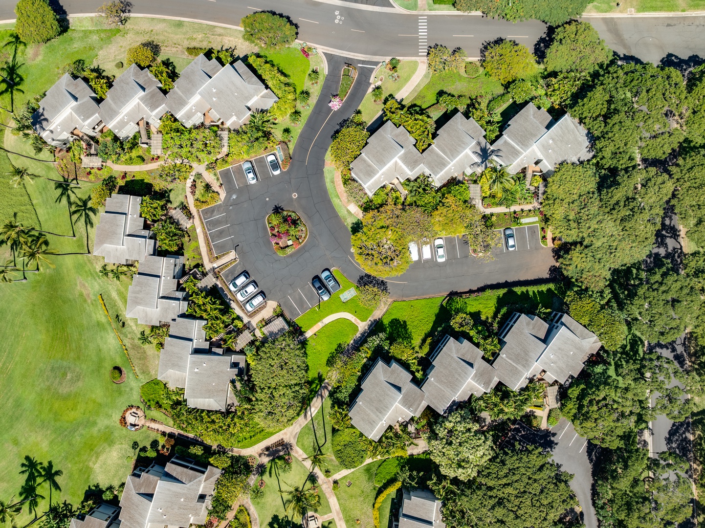 Kihei Vacation Rentals, Wailea Ekolu 1605 - Wailea Ekolu Resort from above, offering breathtaking views of the lush grounds.