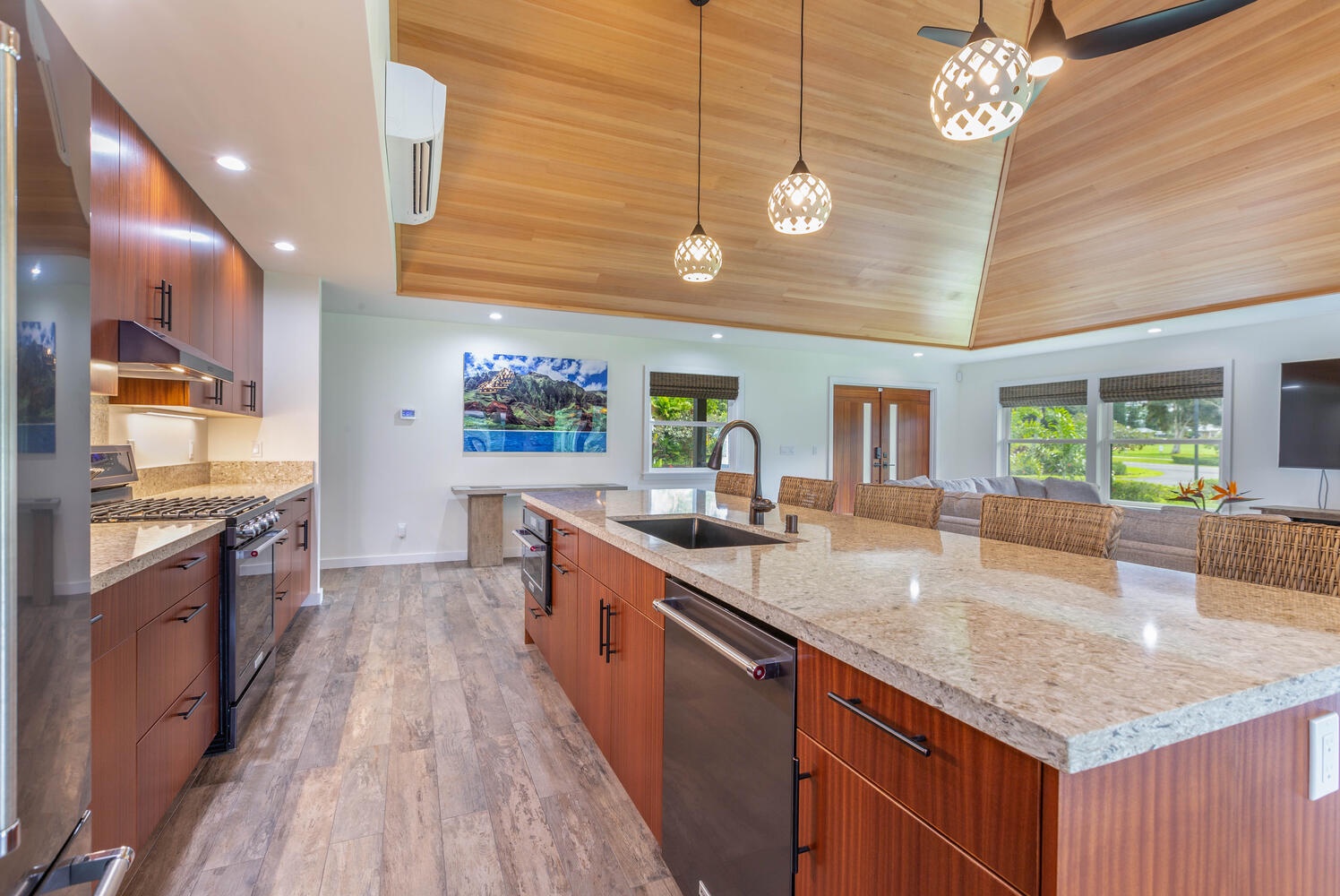 Princeville Vacation Rentals, Aloha Villa - Spacious and modern kitchen with lots of counter space