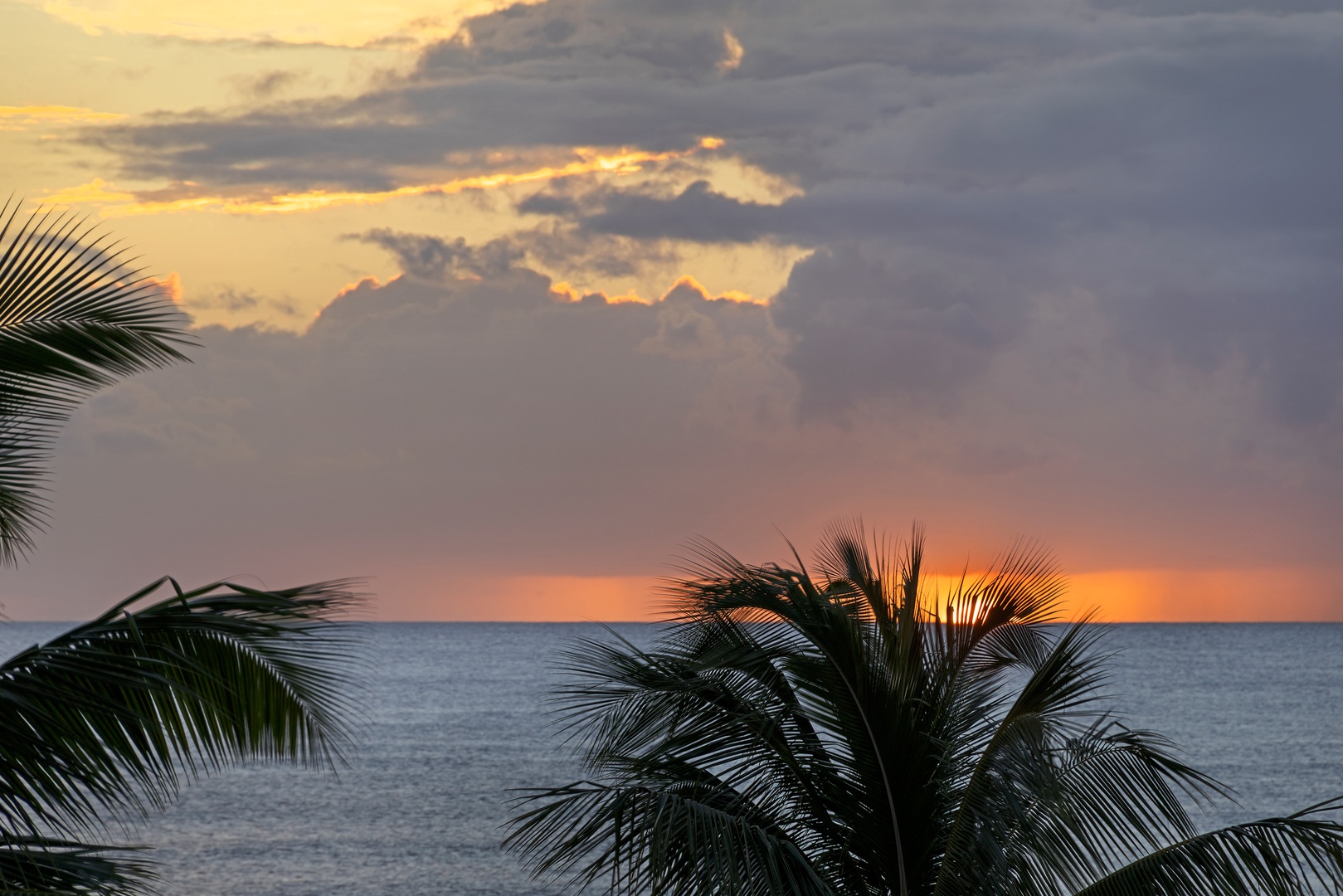 Kapolei Vacation Rentals, Ko Olina Beach Villas B506 - Mesmerizing sunset views from the lanai.