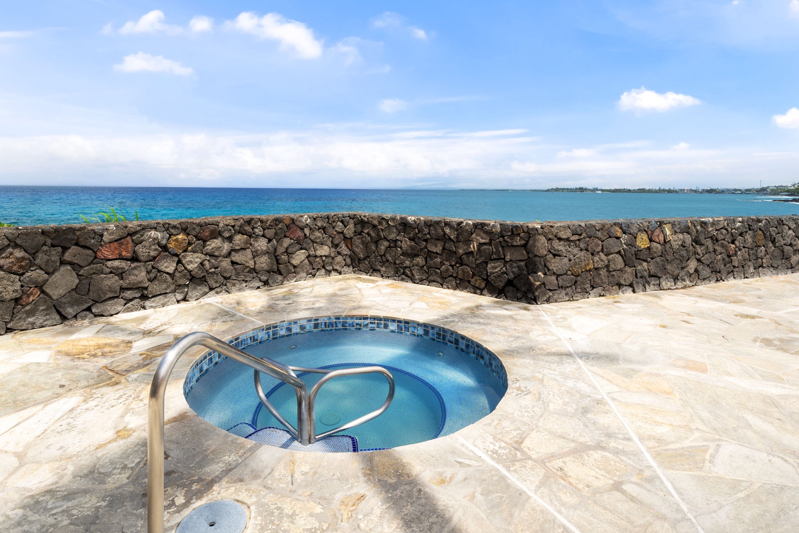 Kailua Kona Vacation Rentals, Sea Village 4213 - Soak in the sea breeze from the ocean-view hot tub—pure relaxation any time of day.