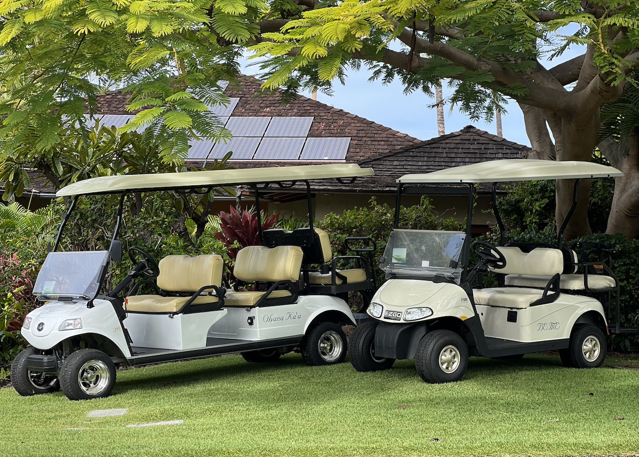 Kailua Kona Vacation Rentals, 3BD Pakui Street Estate (131) at Hualalai Resort - The estate offers one 6-seater golf cart & one 4-seater golf cart!