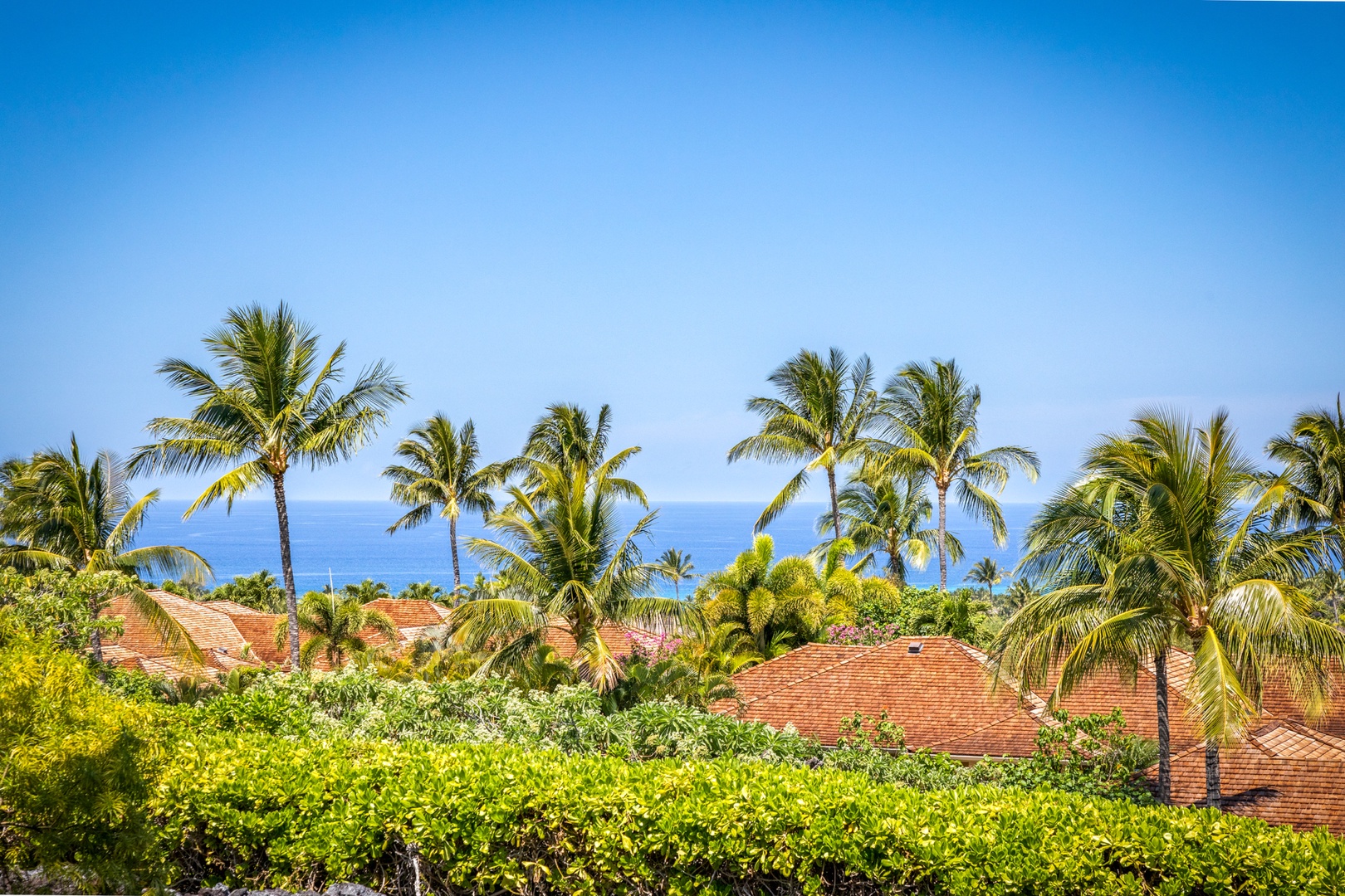 Kailua Kona Vacation Rentals, 3BD Hainoa Villa (2907C) at Hualalai Resort - Close up of year round ocean and sunset views from your lanai.