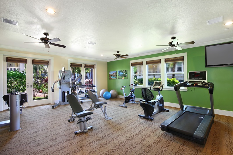 Koloa Vacation Rentals, Villas at Poipu Kai B111 - Our state-of-the-art fitness center has everything you need to stay active.