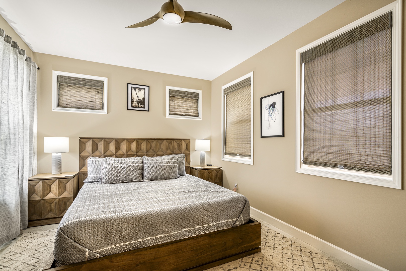 Kailua Kona Vacation Rentals, Holua Kai #9 - Cal king bed, TV, A/C and privacy doors steps from the entry