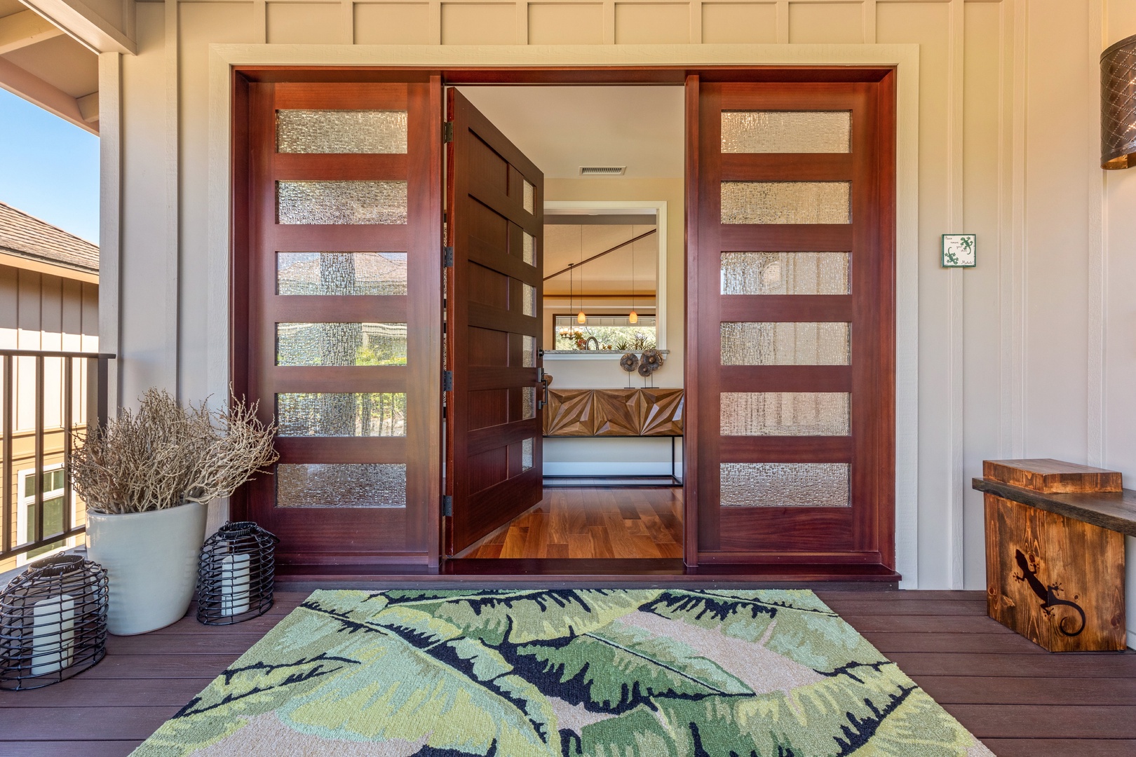 Kamuela Vacation Rentals, 3BD KaMilo (349) Home at Mauna Lani Resort - Grand entry doors open to a spacious foyer.