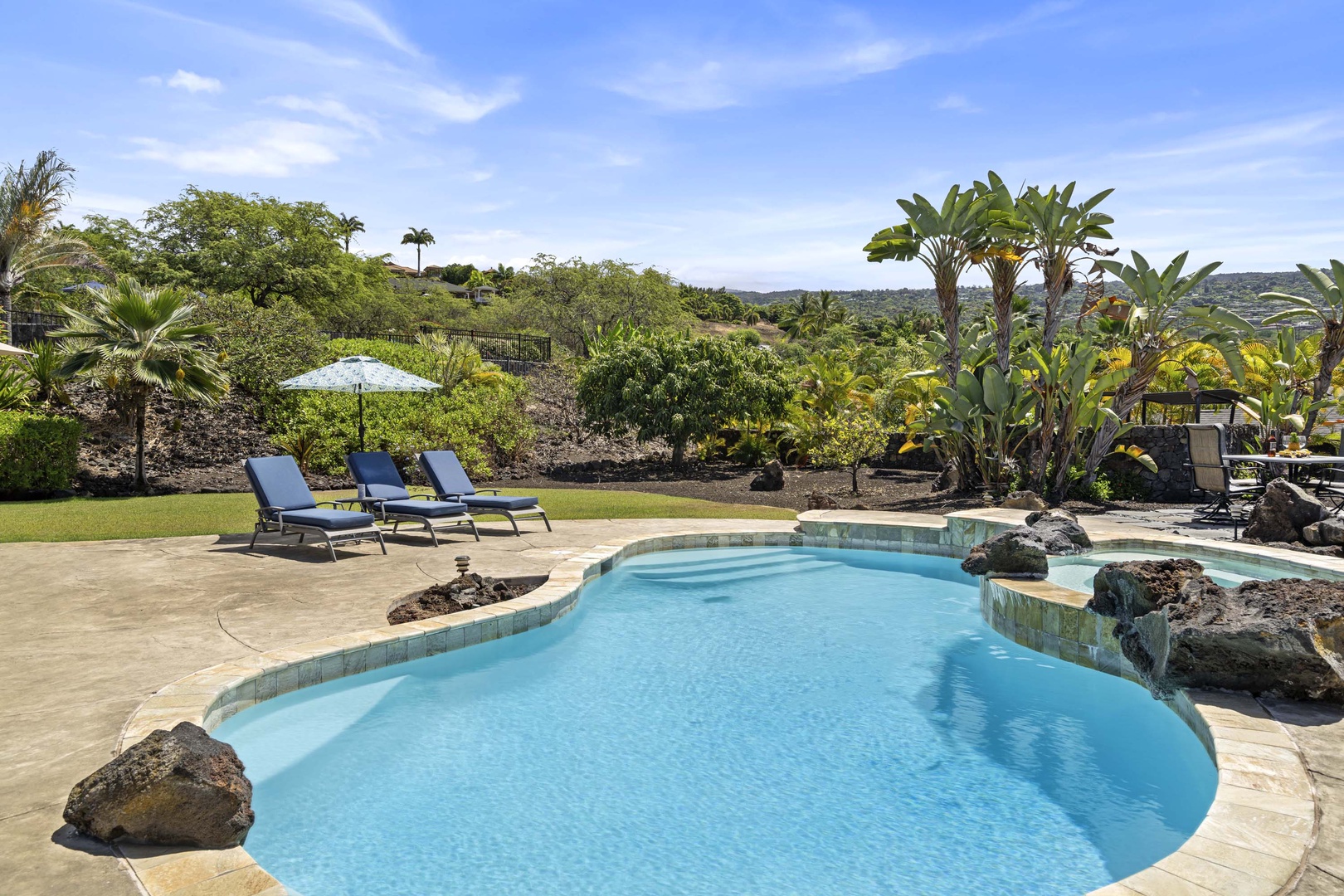 Kailua Kona Vacation Rentals, Kahakai Estates Hale - Dive into serenity, where the pool meets nature's embrace.