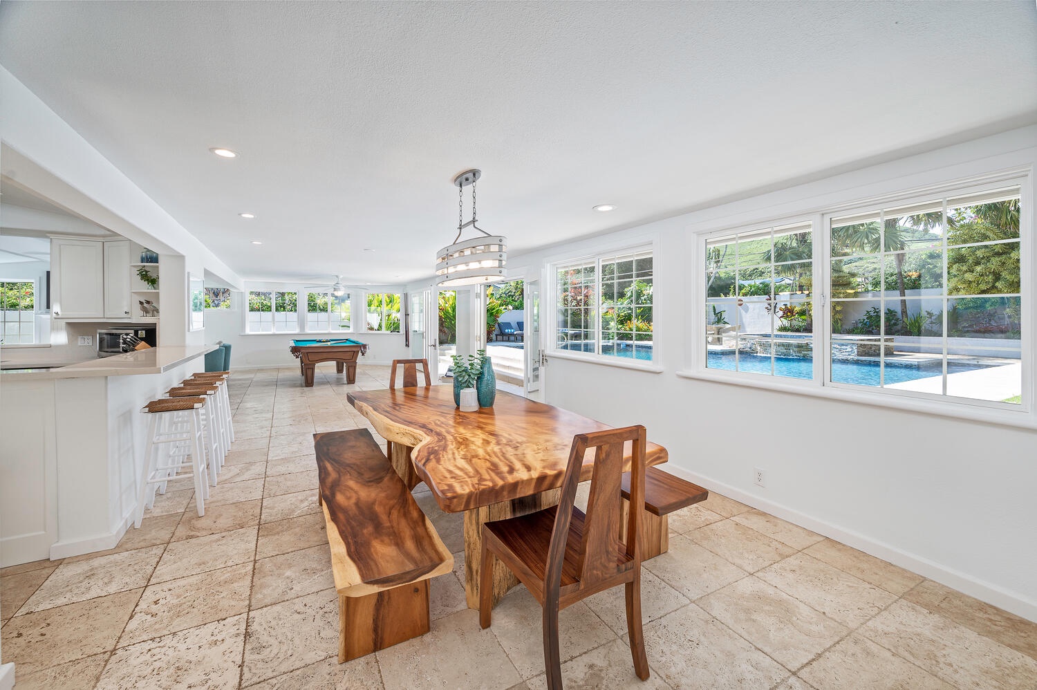Kailua Vacation Rentals, Villa Hui Hou - Dinning room, the perfect place to entertain and dine at the same time!