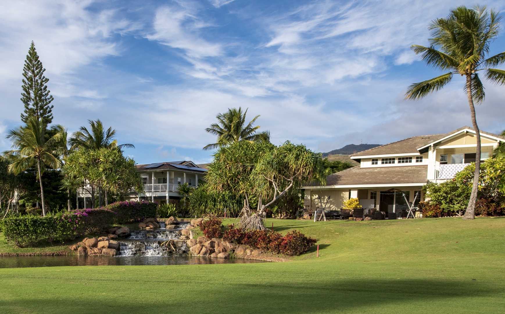 Kapolei Vacation Rentals, Ko Olina Kai 1047B - Waterfalls and manicured lawns at the resort.