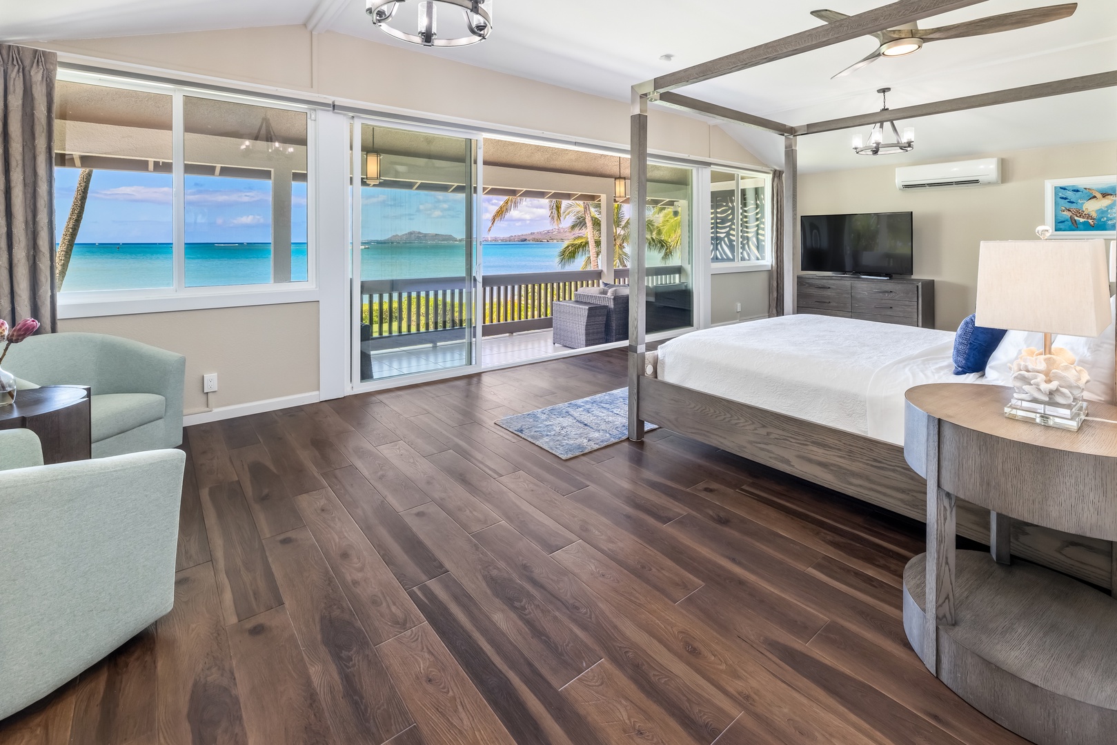 Honolulu Vacation Rentals, Nanea Kai Villa - Wake up to breathtaking ocean views in this spacious, sun-filled suite with AC and split AC.